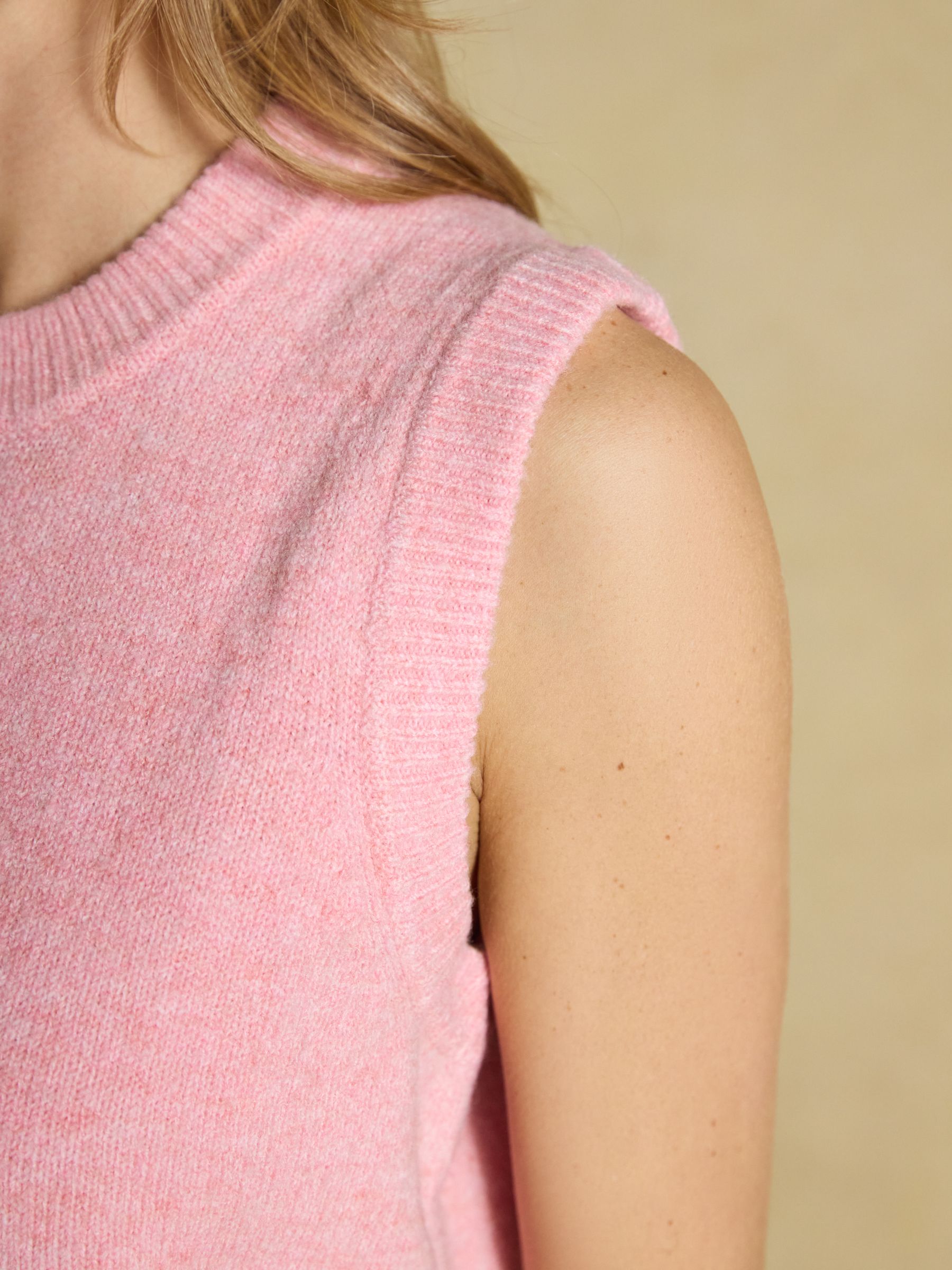 Holly Pale Pink Knitted Vest - Image 3 of 6