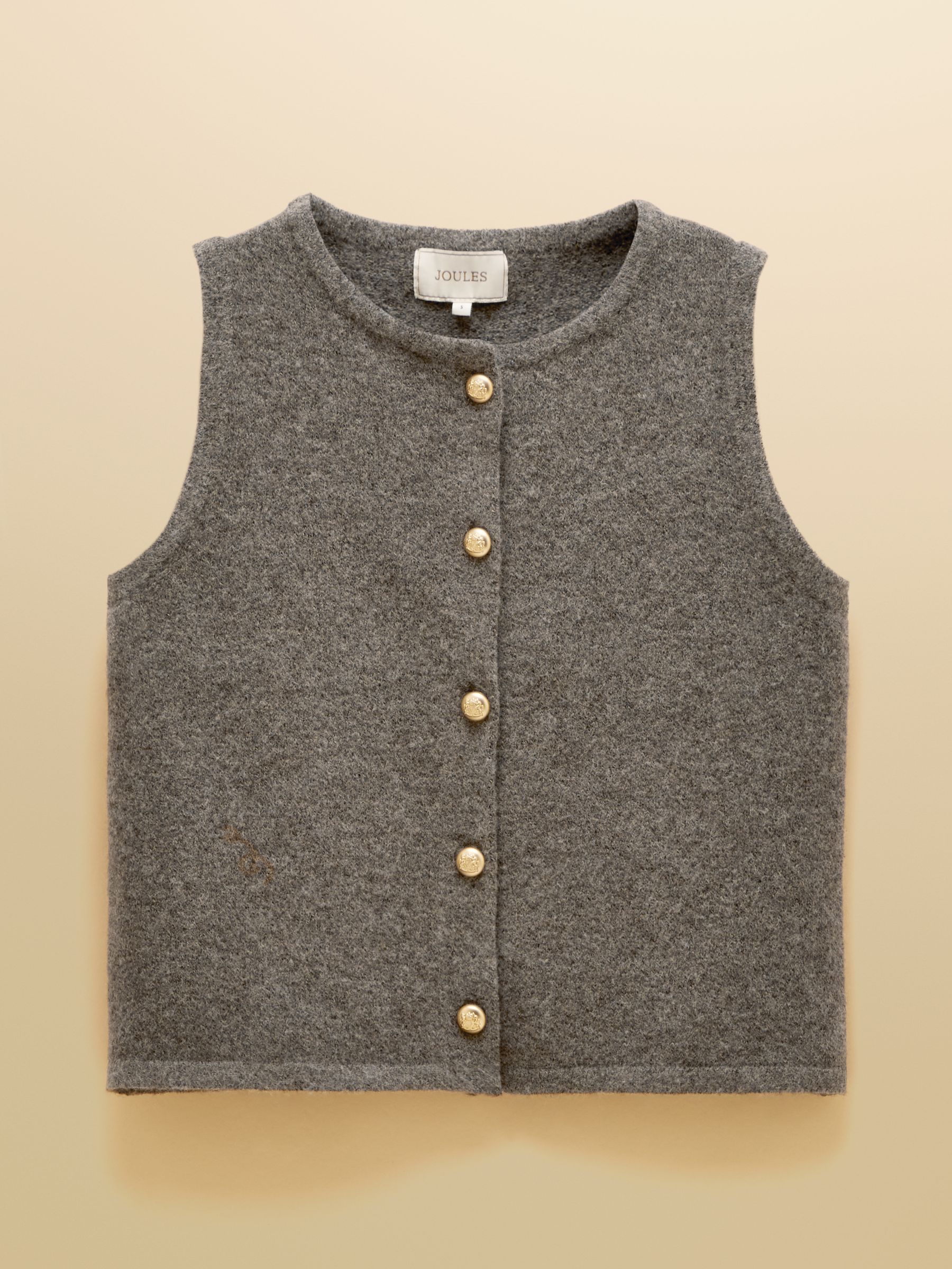 Holly Brown Button Through Knitted Vest - Image 7 of 7