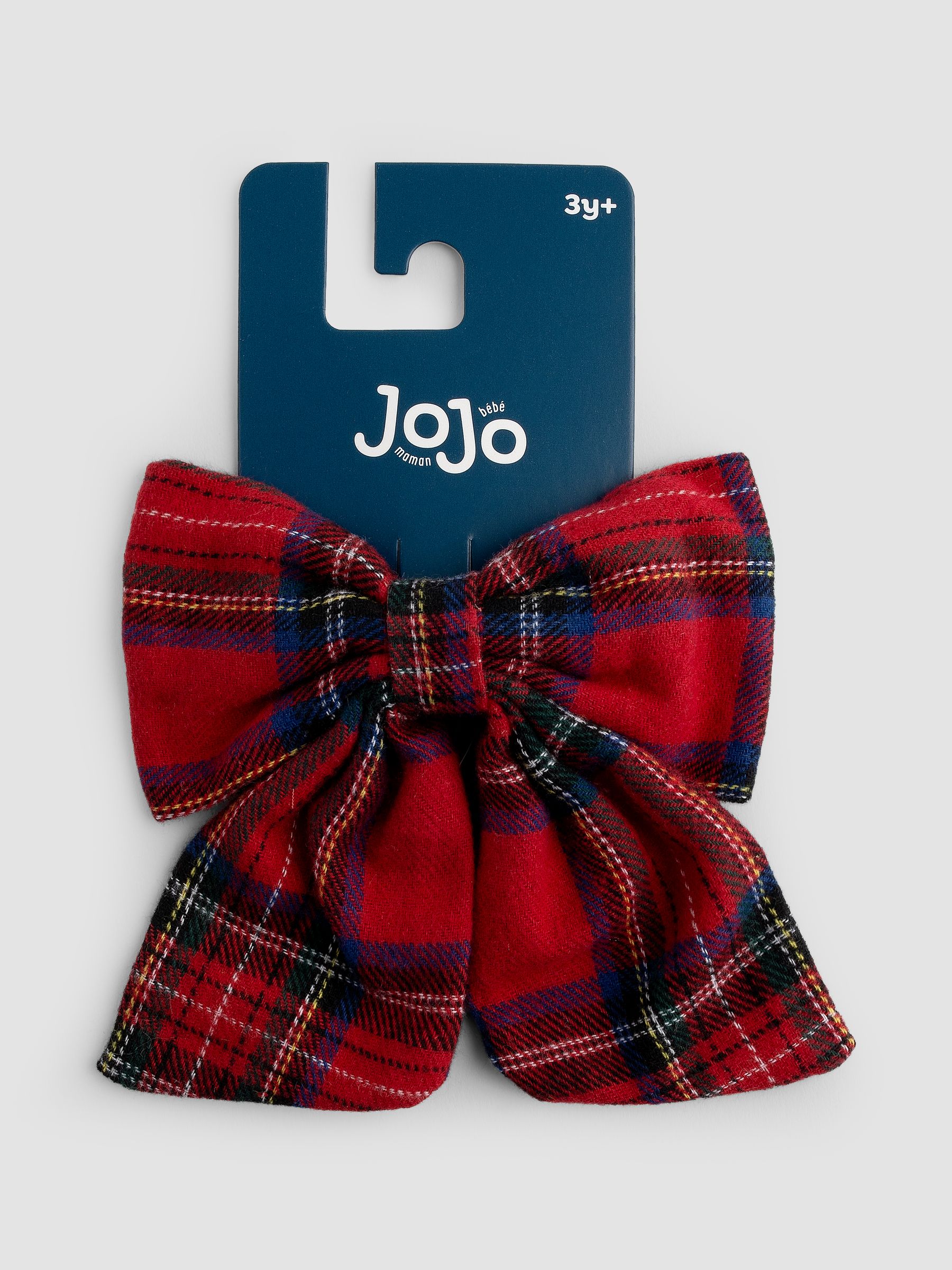 Dark Red Large Tartan Bow - Image 2 of 4
