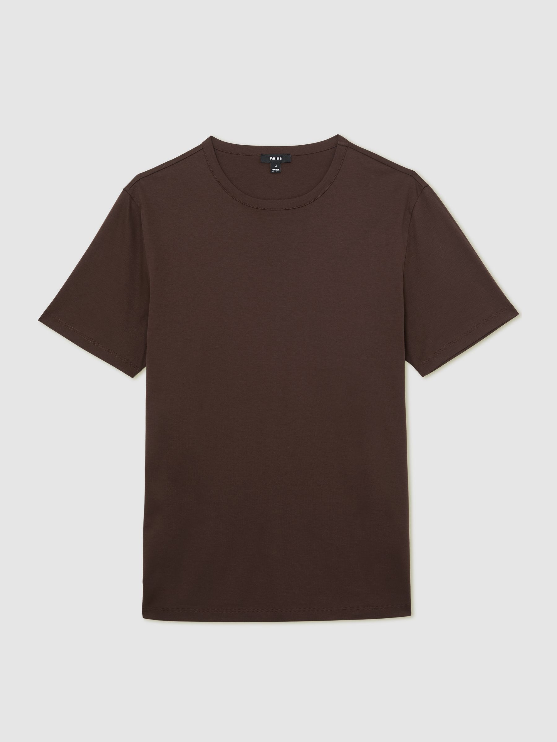 Air-Water Cotton Tailored-Fit T-Shirt in Brown - Image 2 of 6