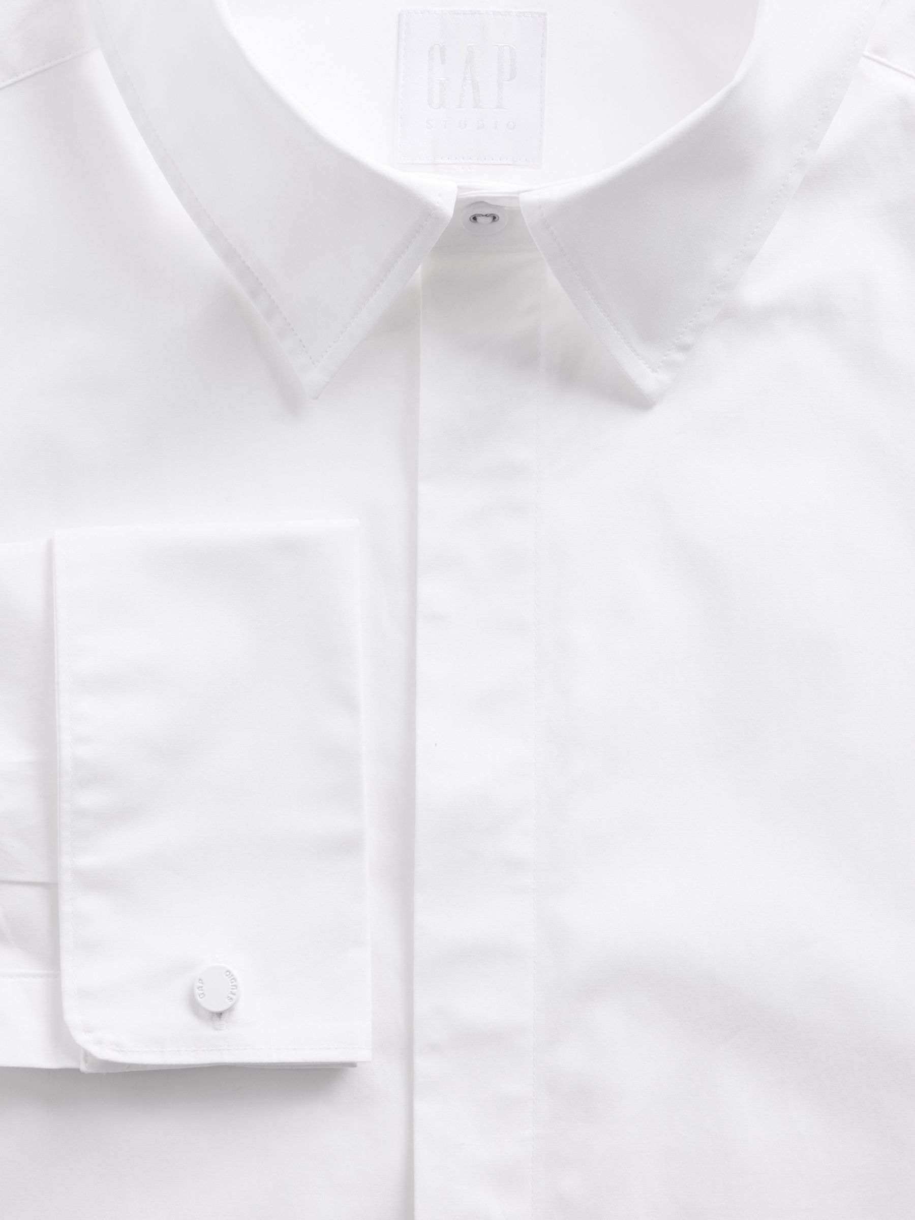 GapStudio White Poplin Shirt - Image 4 of 5
