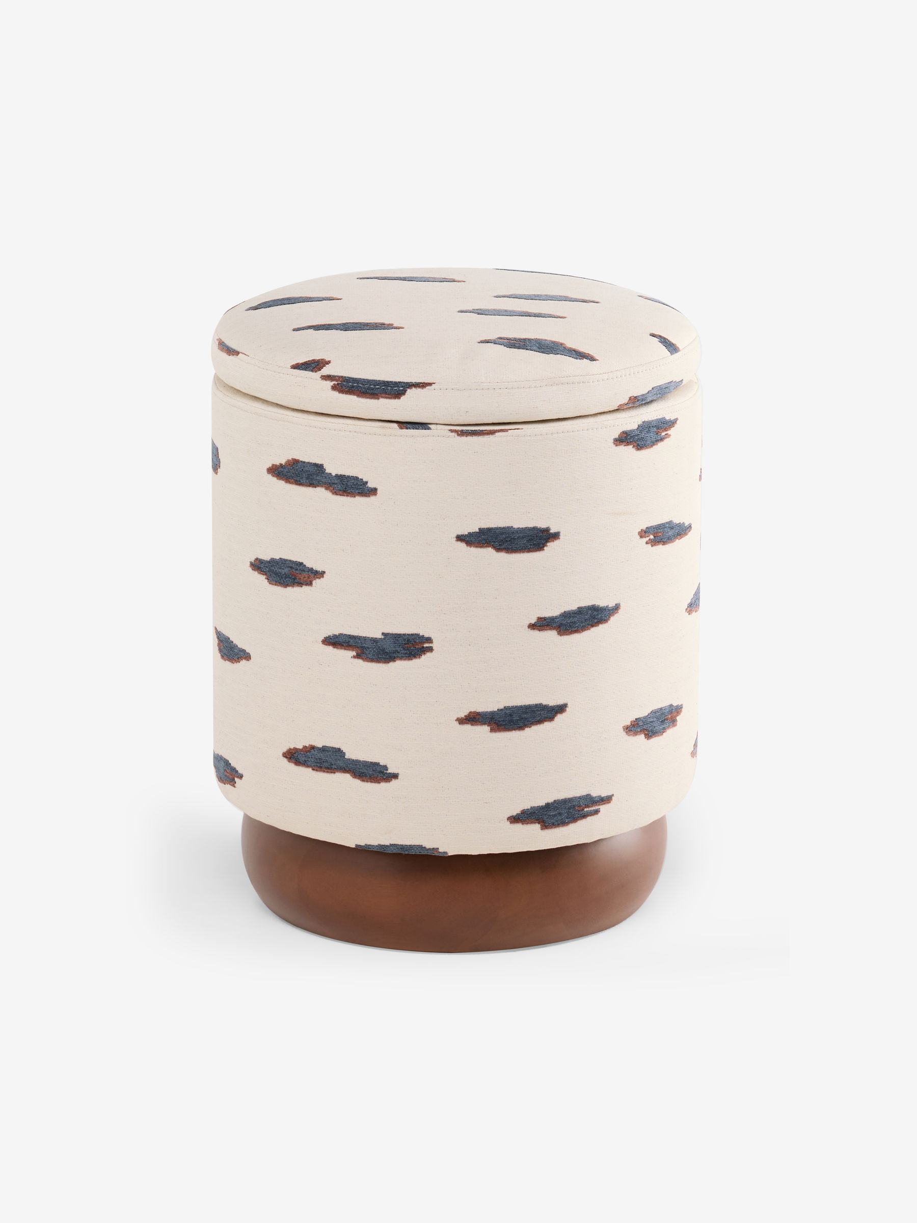 Inara Storage Stool in Mikumo Blue - Image 5 of 6