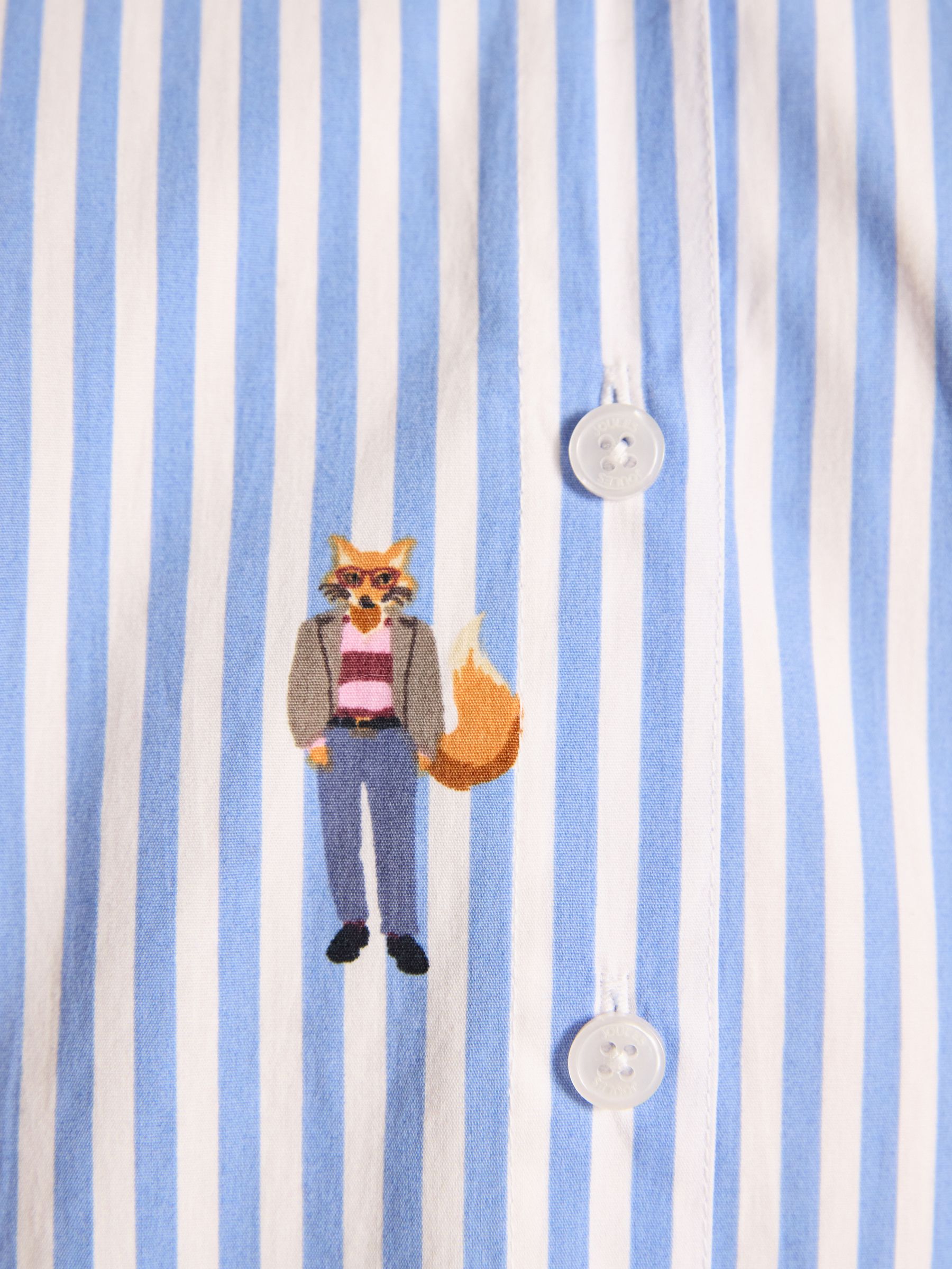 Blue/White Stripe Classic Poplin Shirt - Image 5 of 9