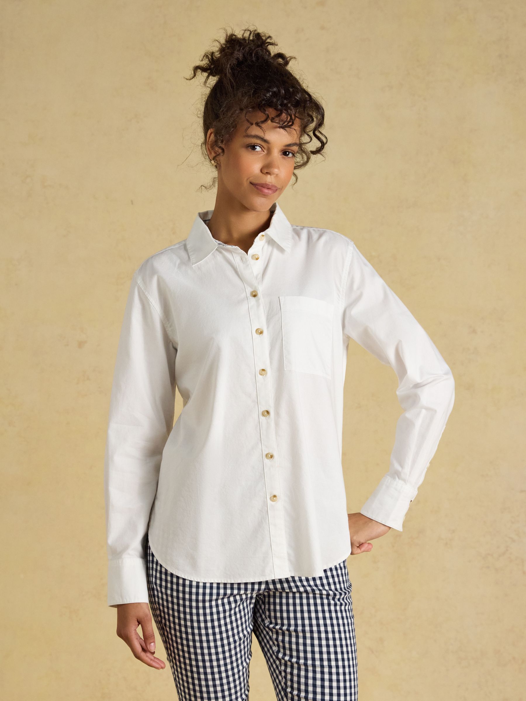 Boyfriend Oxford White Shirt - Image 1 of 8 Boyfriend Oxford White Shirt - Image 1 of 8