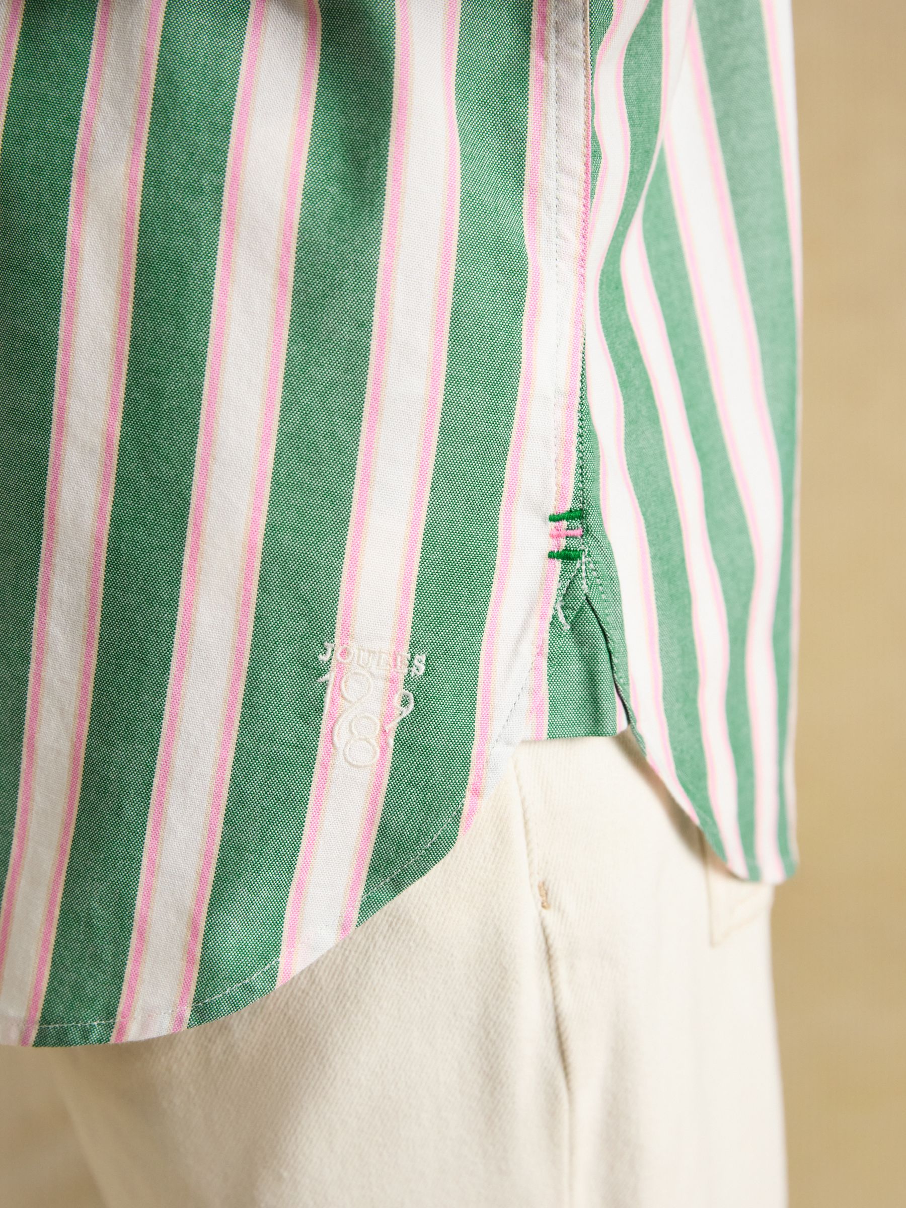 Boyfriend Oxford Green Shirt - Image 5 of 6