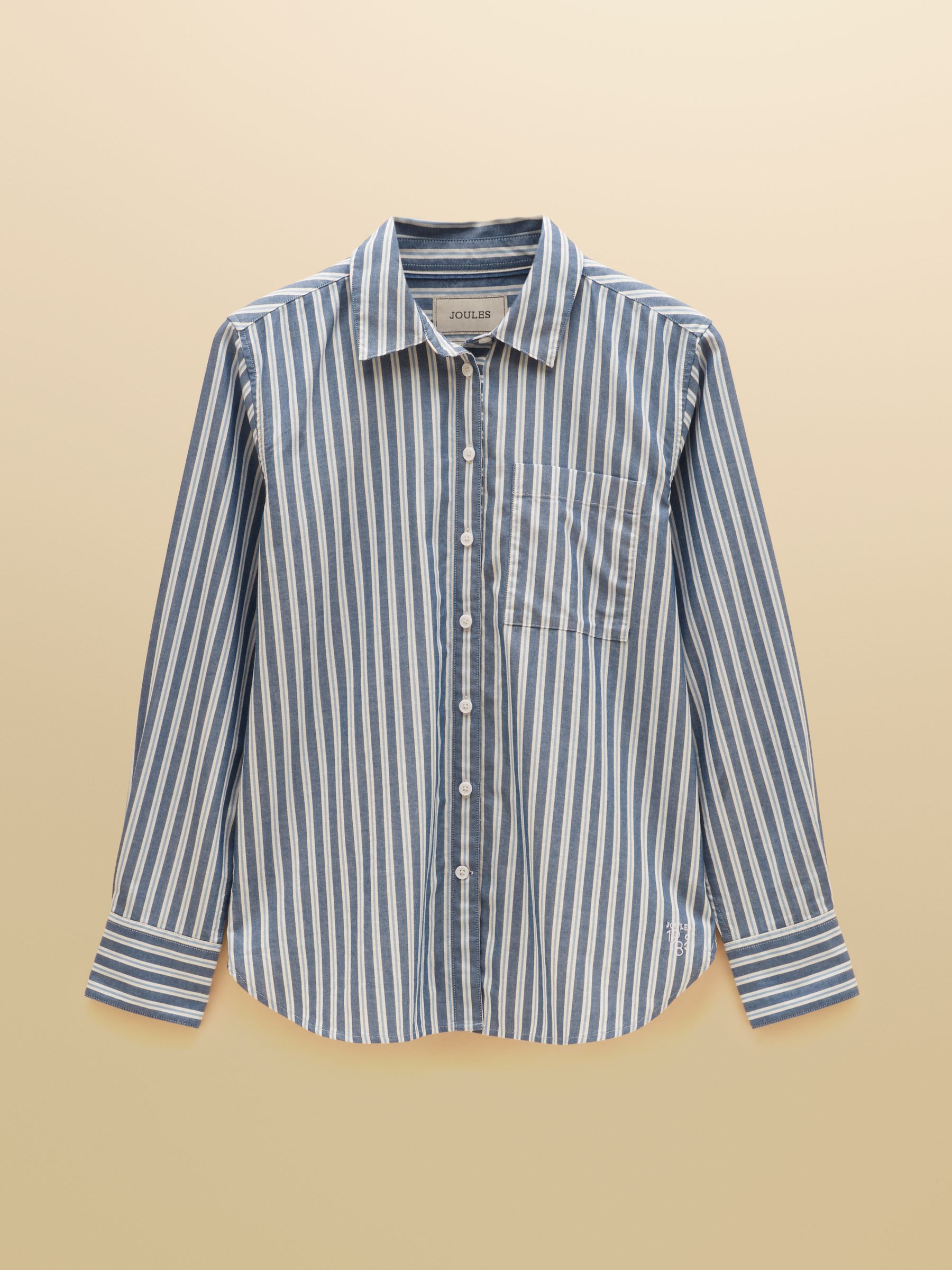 Boyfriend Oxford Blue Stripe Shirt - Image 8 of 8