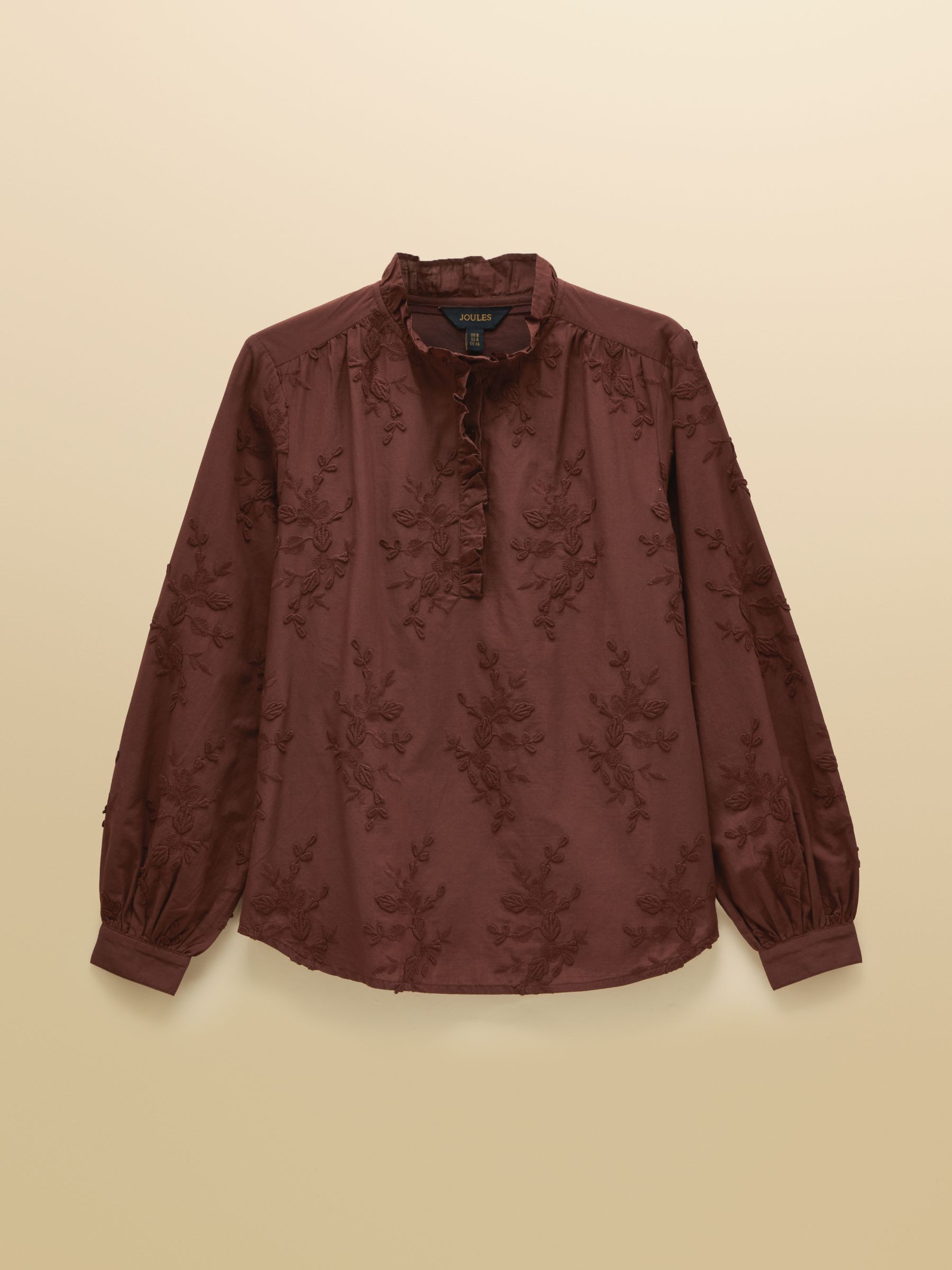 Melanie Brown Embroidered Frill Neck Blouse - Image 7 of 7 Melanie Brown Embroidered Frill Neck Blouse - Image 7 of 7