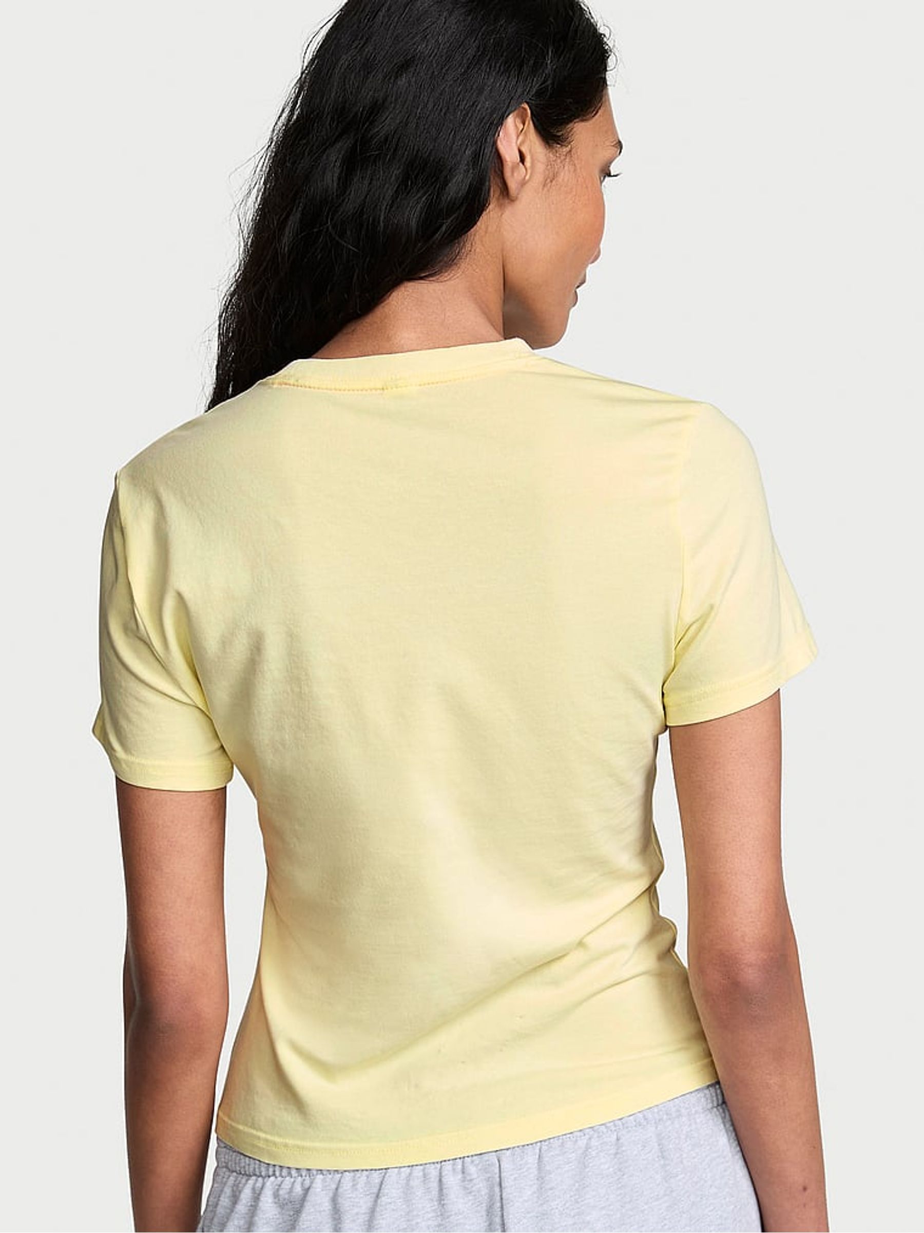 Lemonade Yellow Cotton T-Shirt - Image 2 of 2