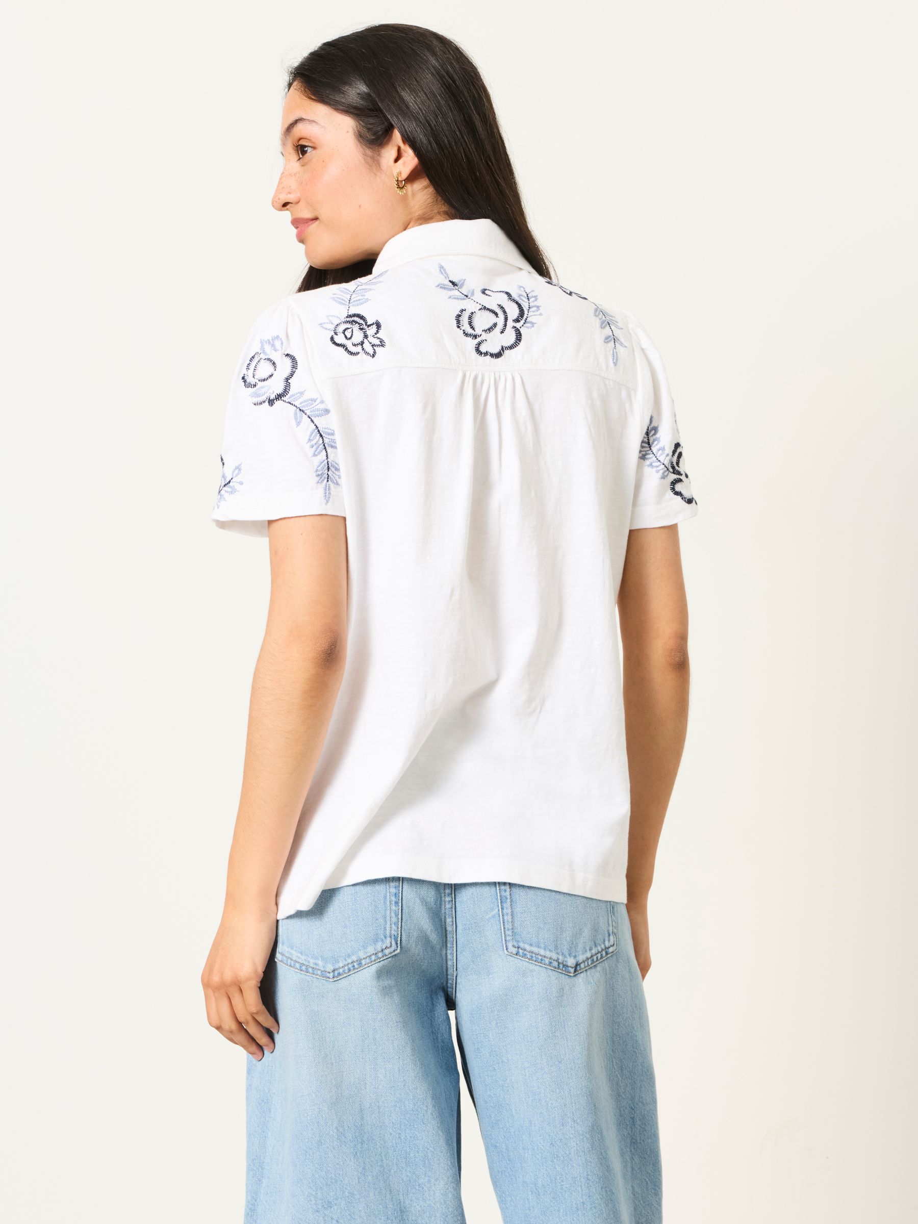 Kit White Embroidered Jersey Shirt - Image 2 of 6