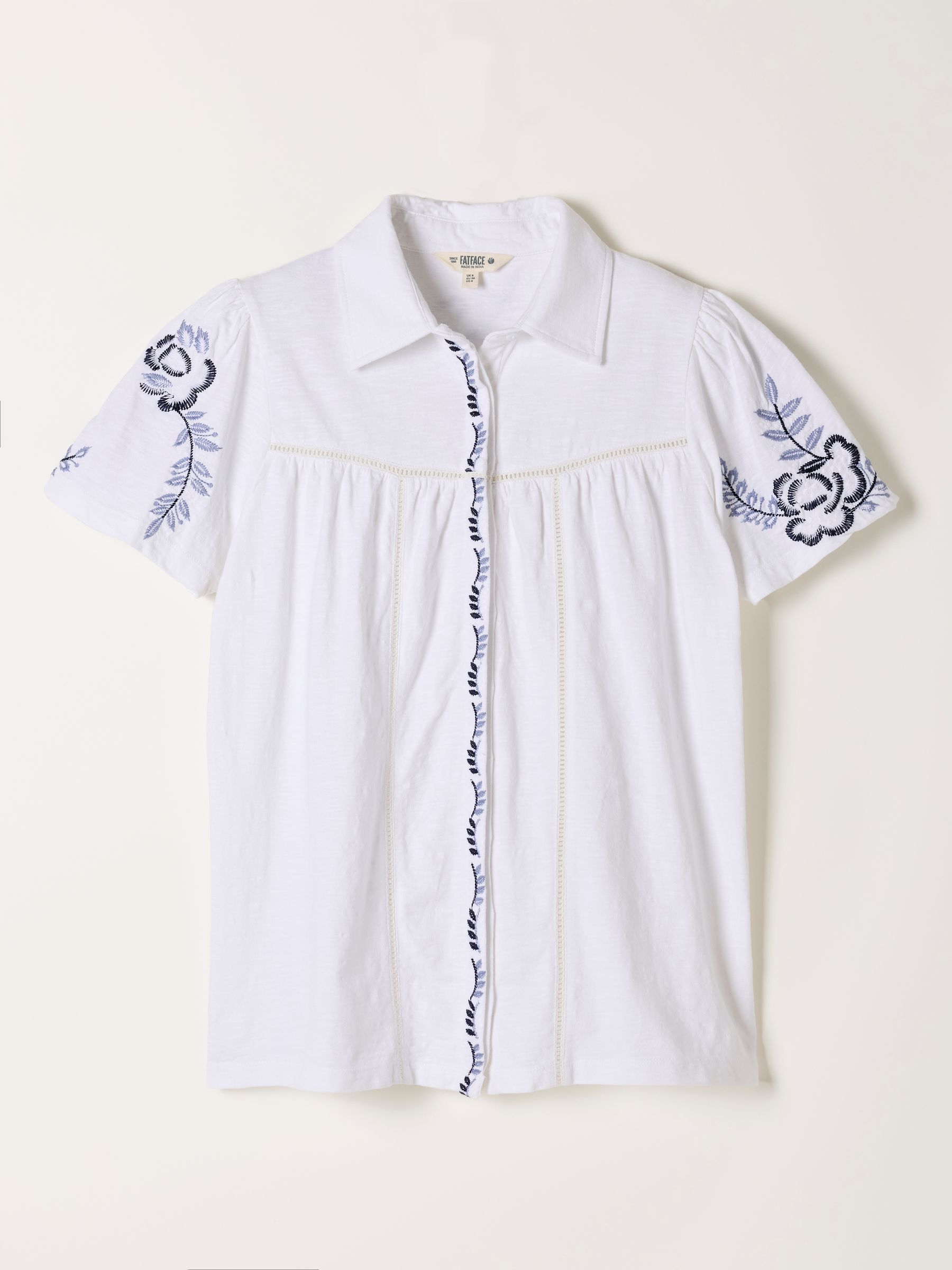 Kit White Embroidered Jersey Shirt - Image 6 of 6