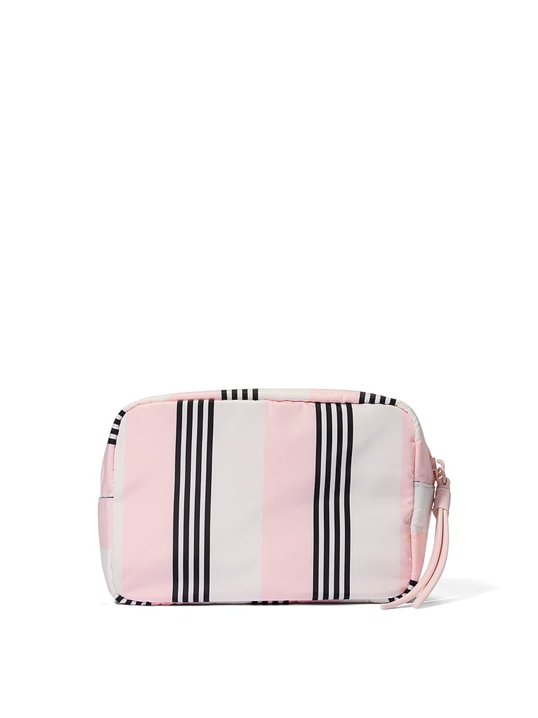 Pink and Black Stripe Make-Up Bag - Image 2 of 3