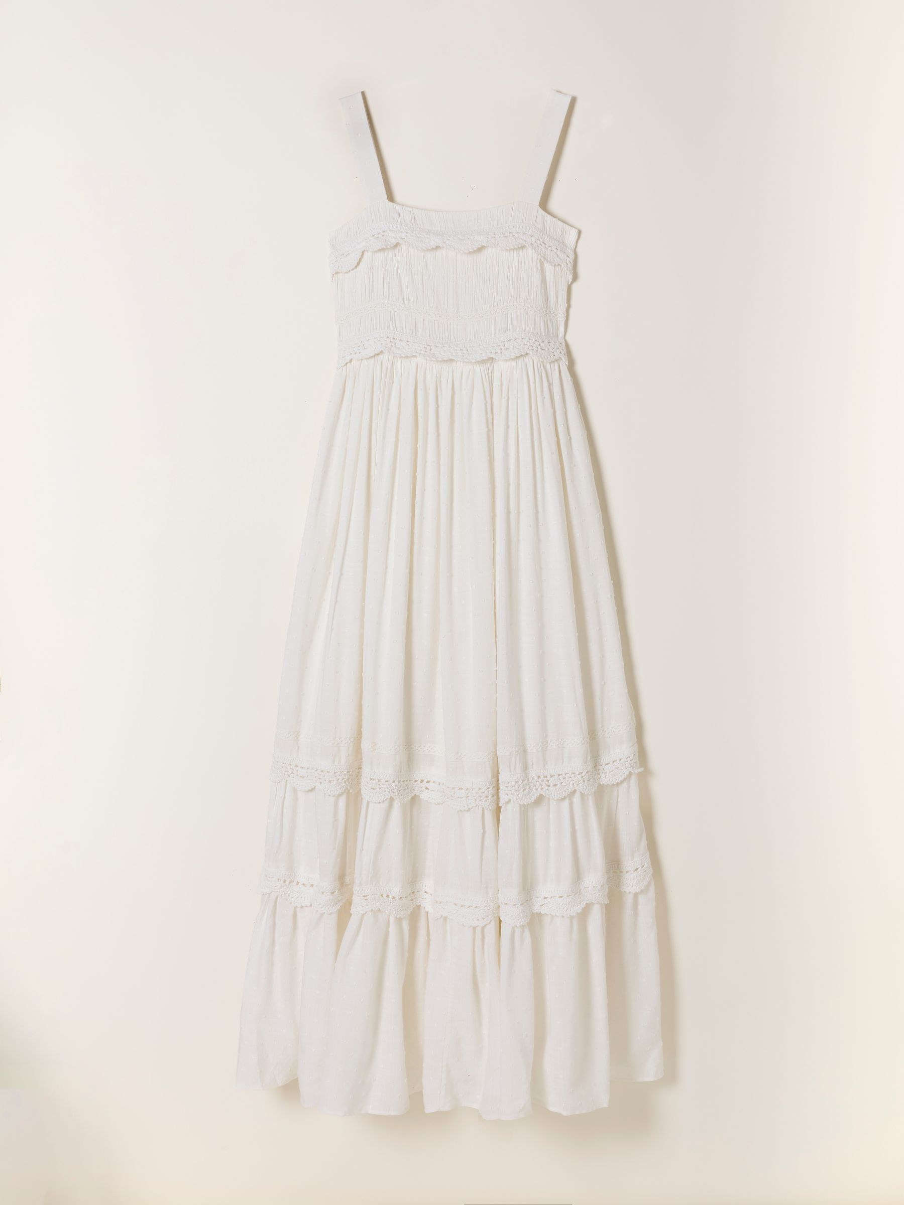 Clara Ivory Petite Dobby Midi Dress - Image 6 of 6 Clara Ivory Petite Dobby Midi Dress - Image 6 of 6