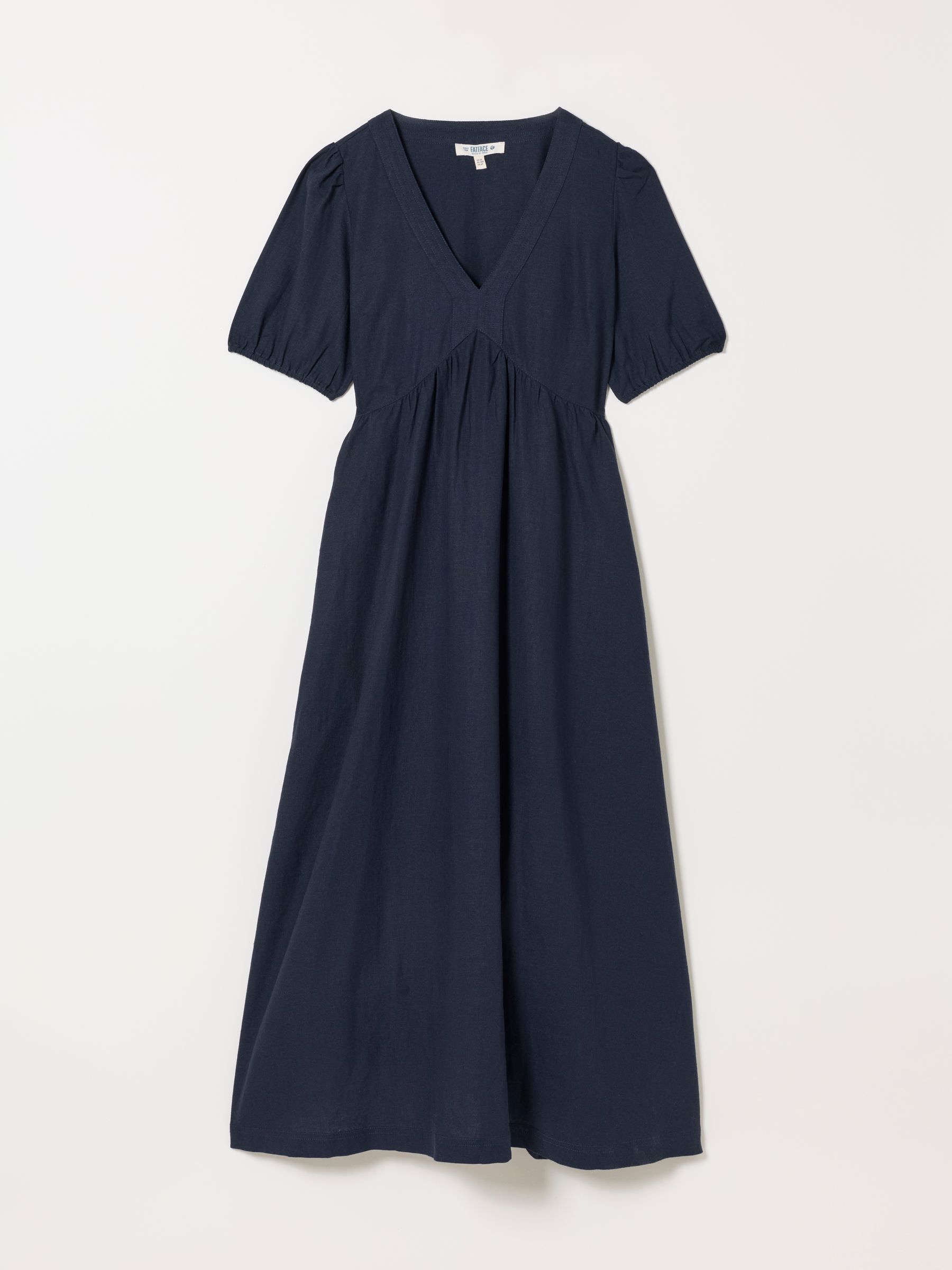 Remi Navy Petite Linen Dress - Image 6 of 6