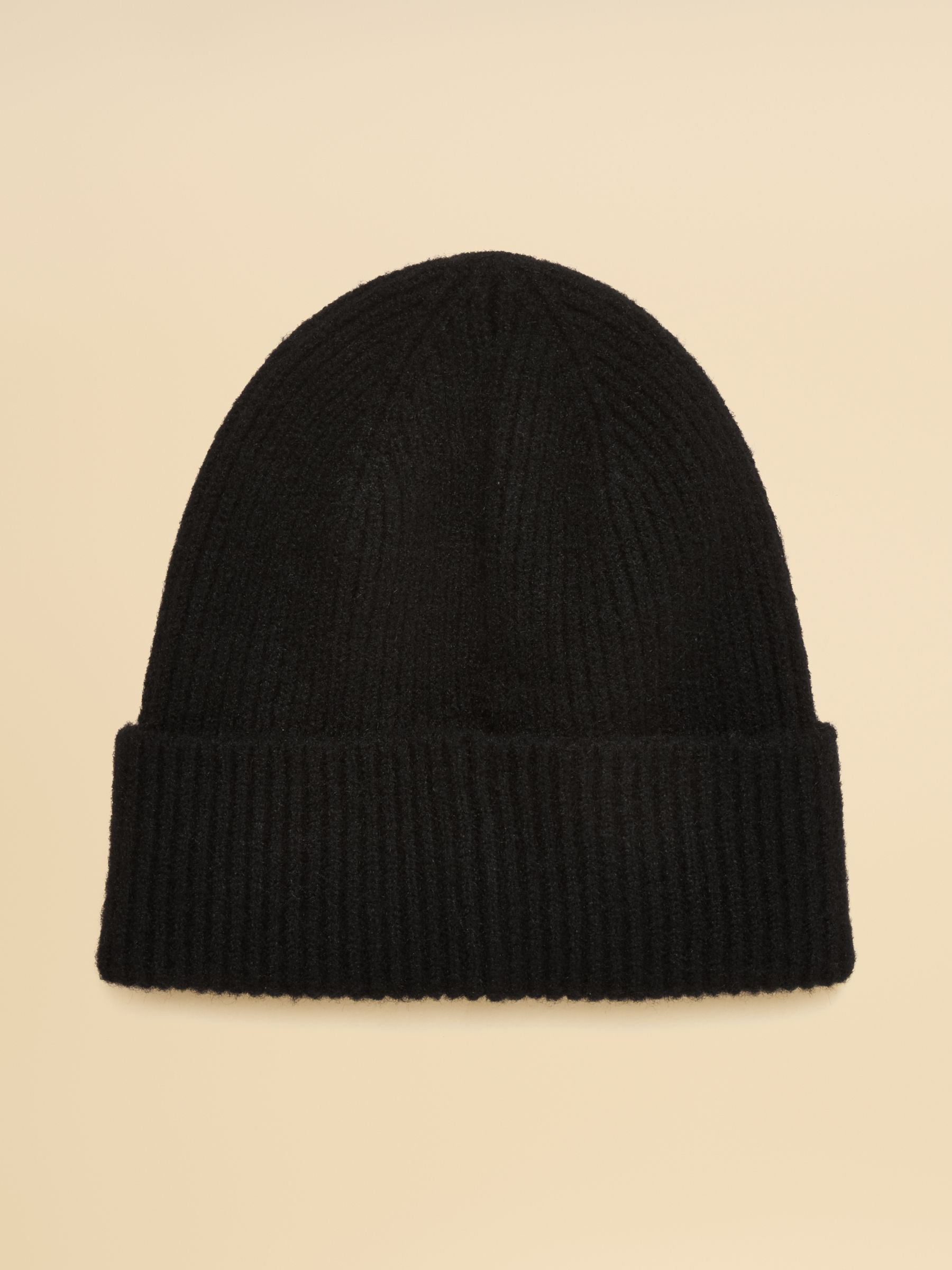 Fine Knit Black Beanie Hat - Image 6 of 8