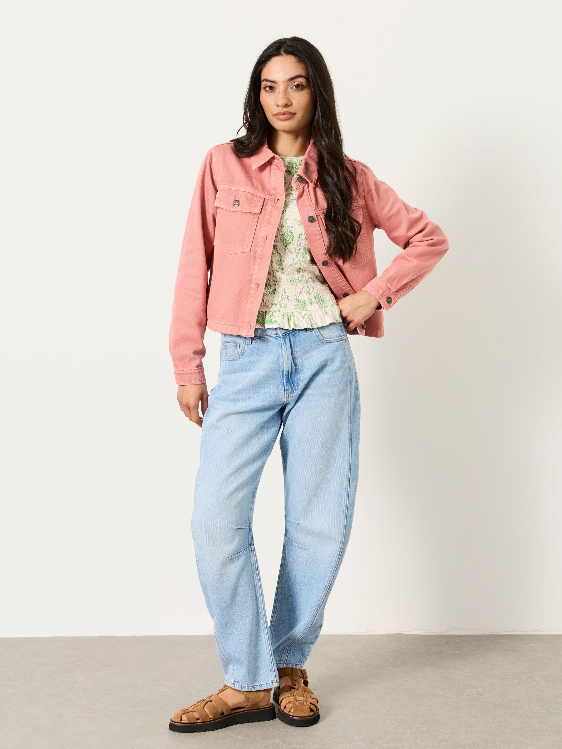 Thea Pink Denim Jacket - Image 5 of 6