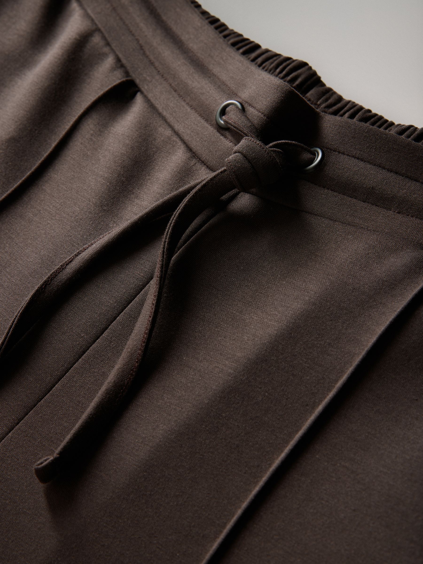 Navy Blue/Chocolate Brown Modal Straight Leg Joggers 2 Pack - Image 4 of 5