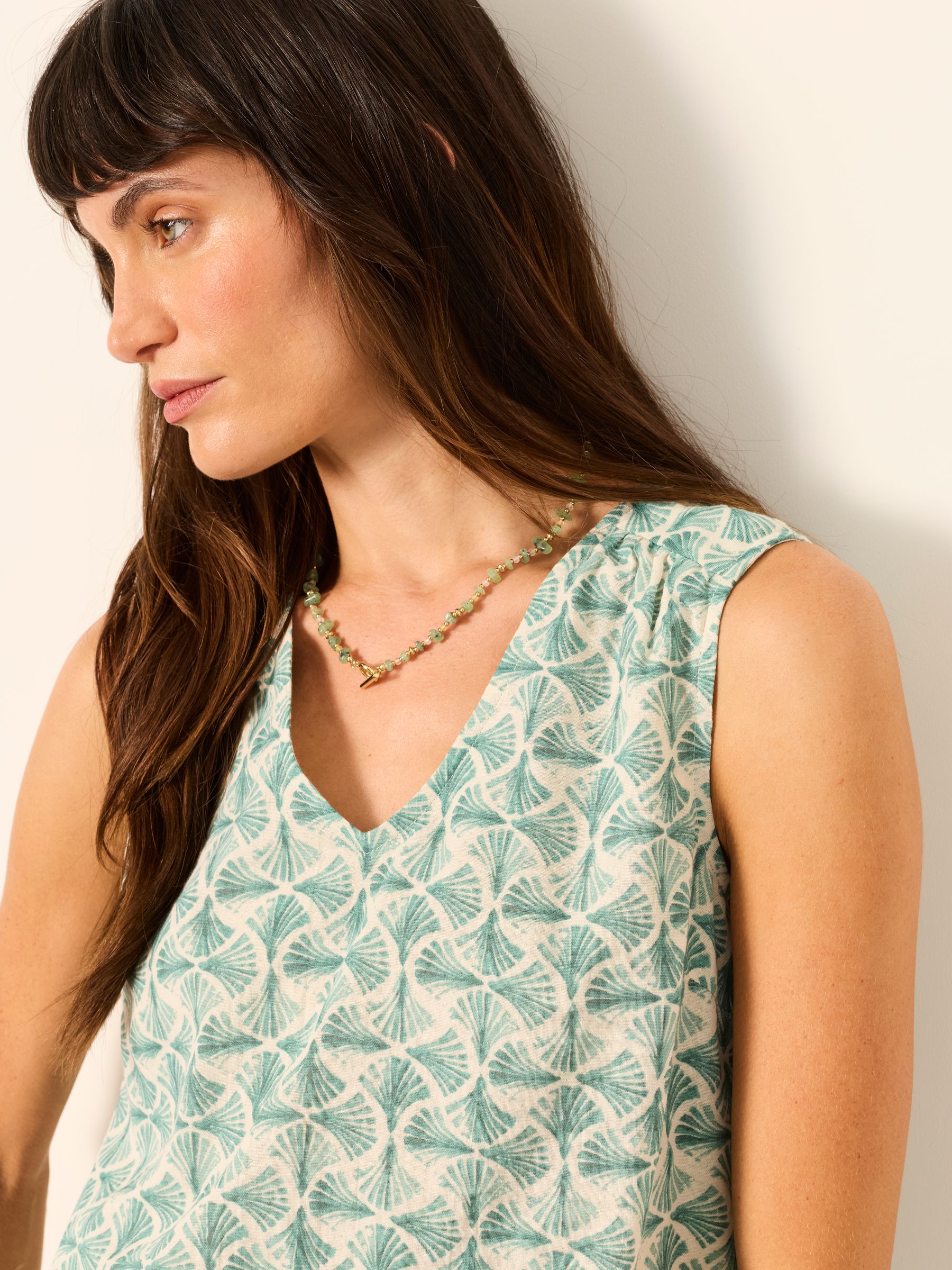 Etta Ivory Fan Geo Petite Cami - Image 5 of 7