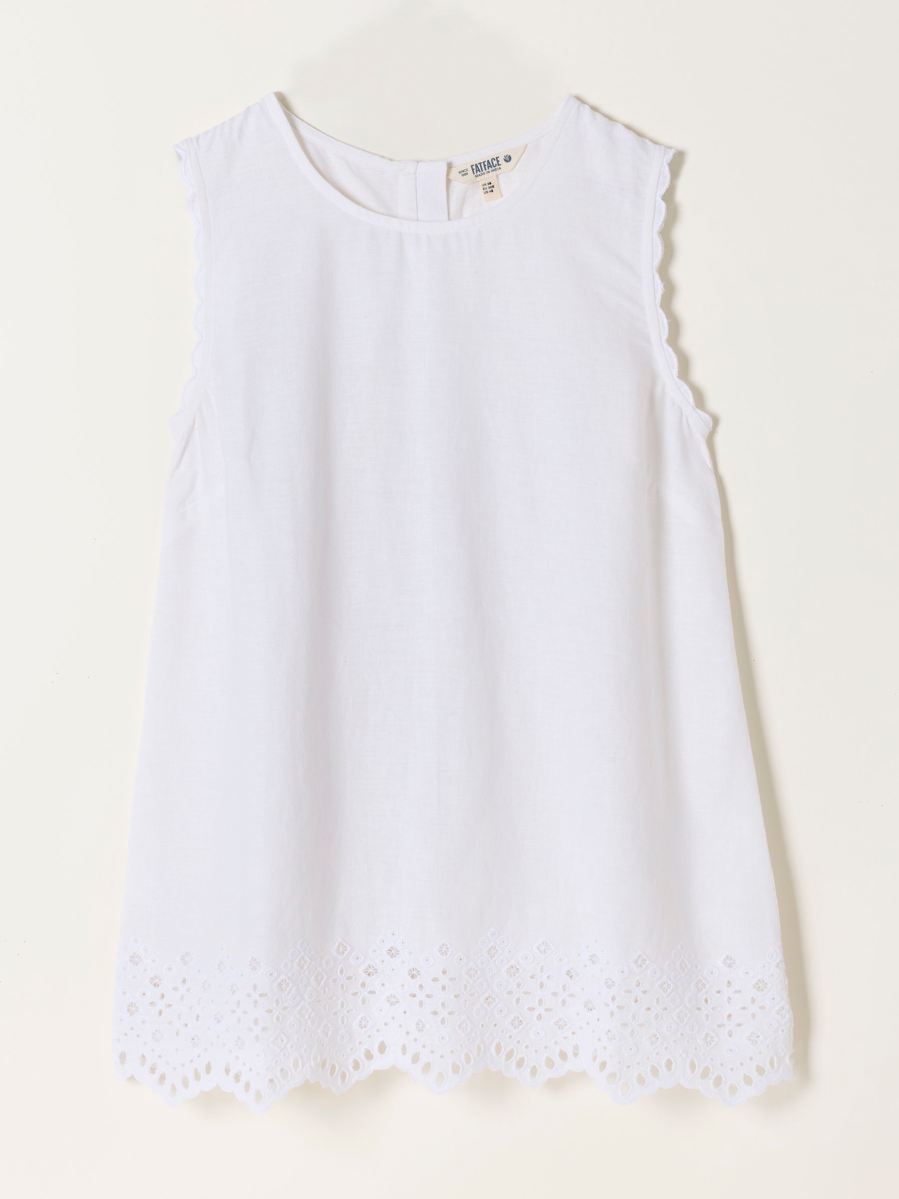 Ella White Petite Broderie Cami - Image 6 of 6