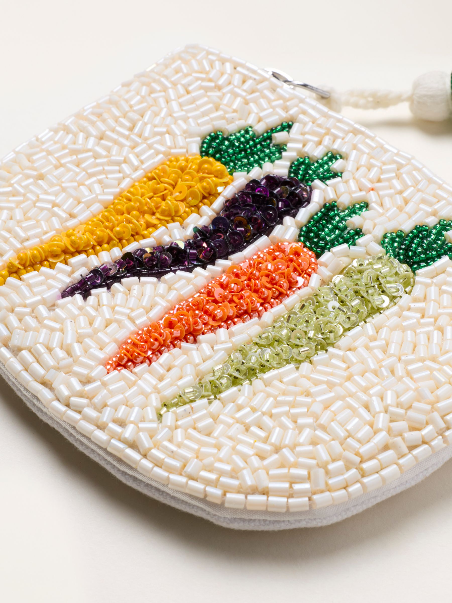 Ivory Vegetable Beaded Purse - Image 2 of 2