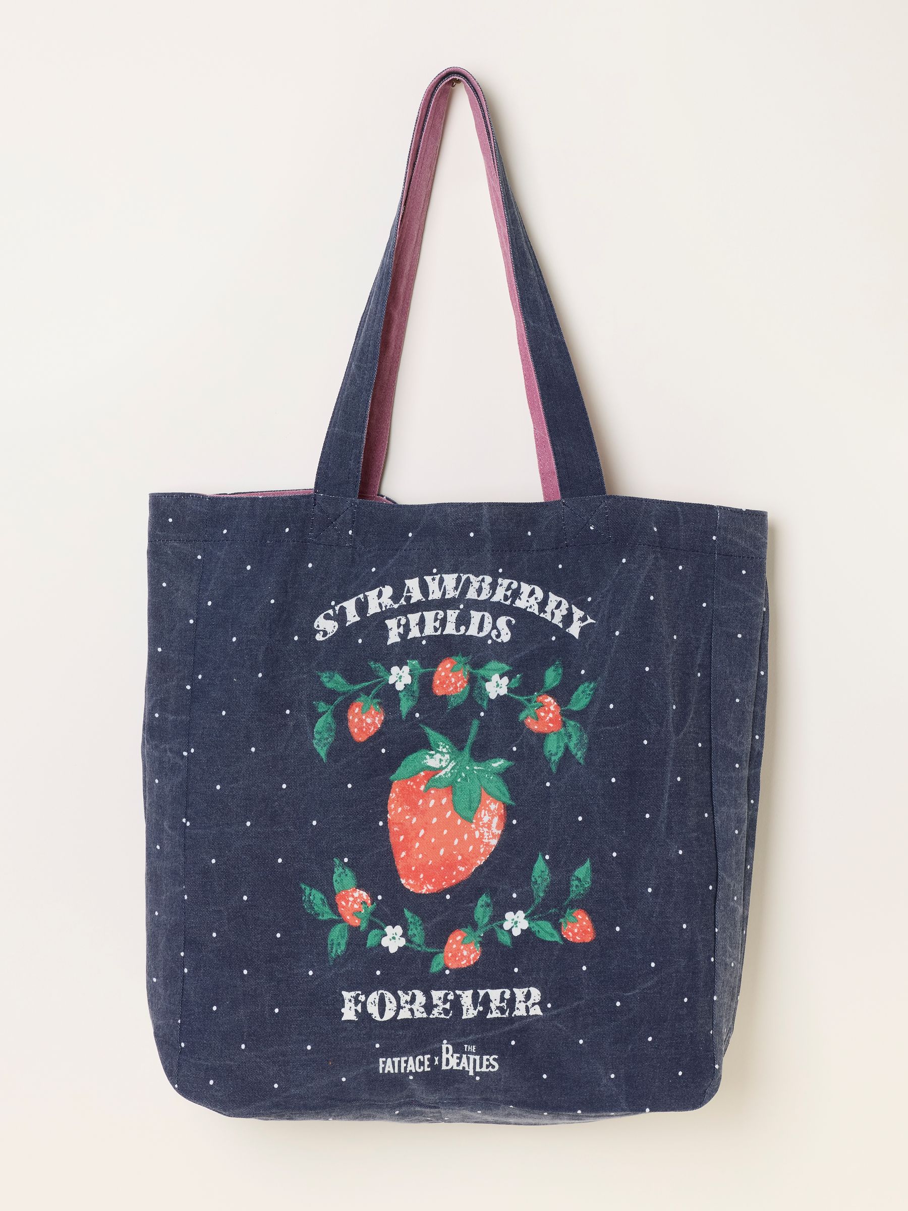 Beatles Navy Reversible Tote Bag - Image 1 of 3