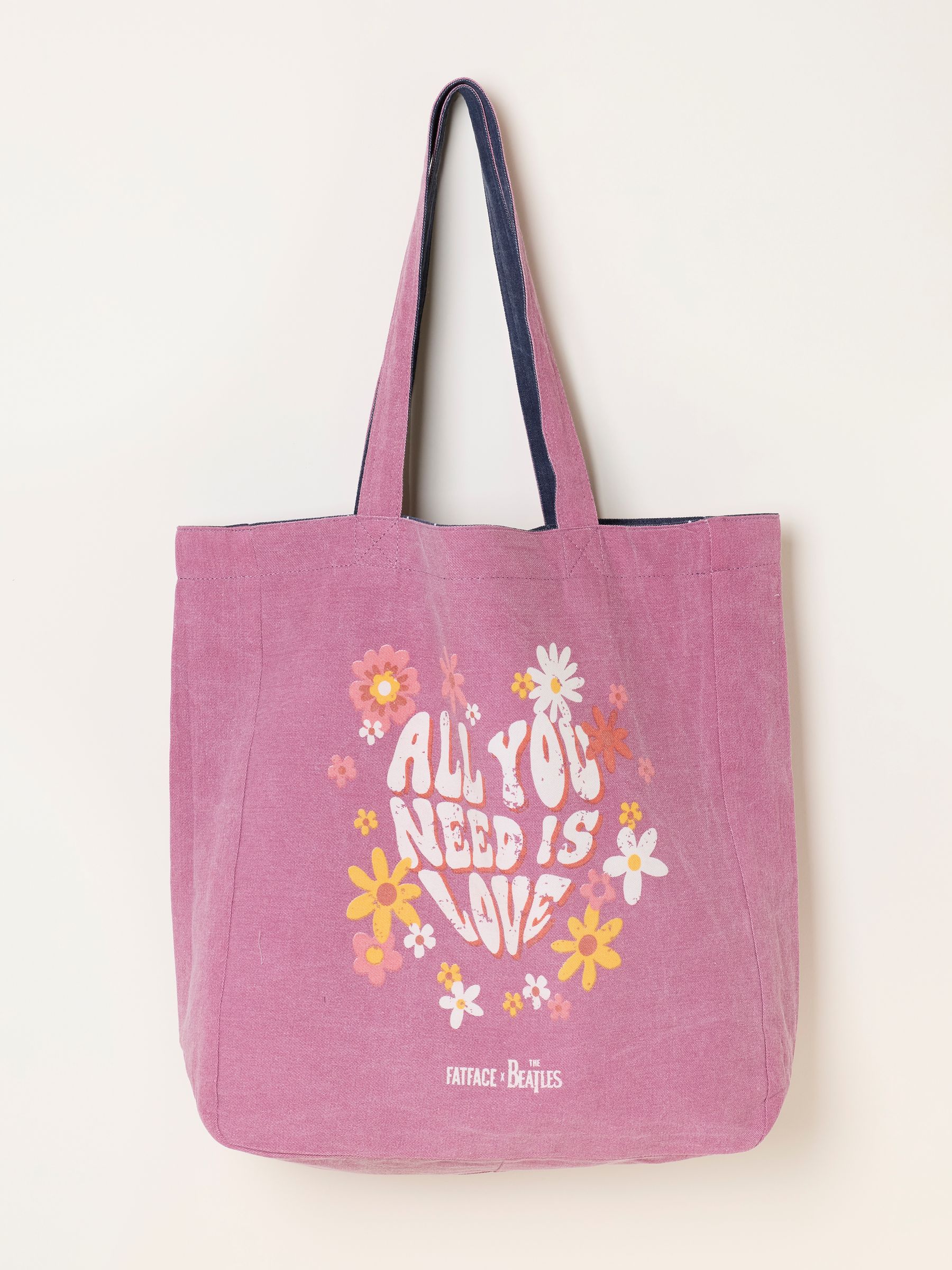 Beatles Navy Reversible Tote Bag - Image 2 of 3
