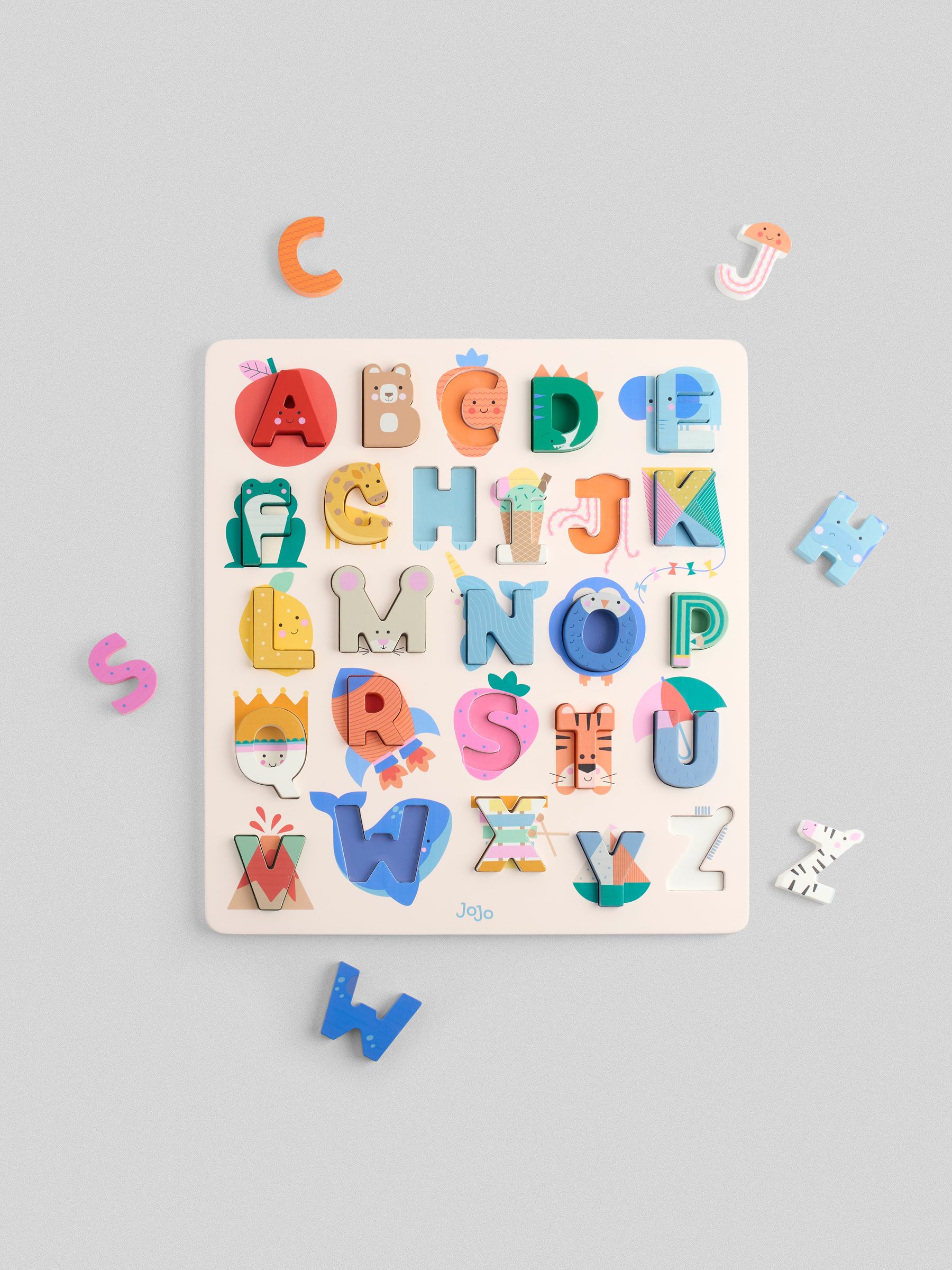 Colourful Alphabet Wooden Puzzle - Image 1 of 4