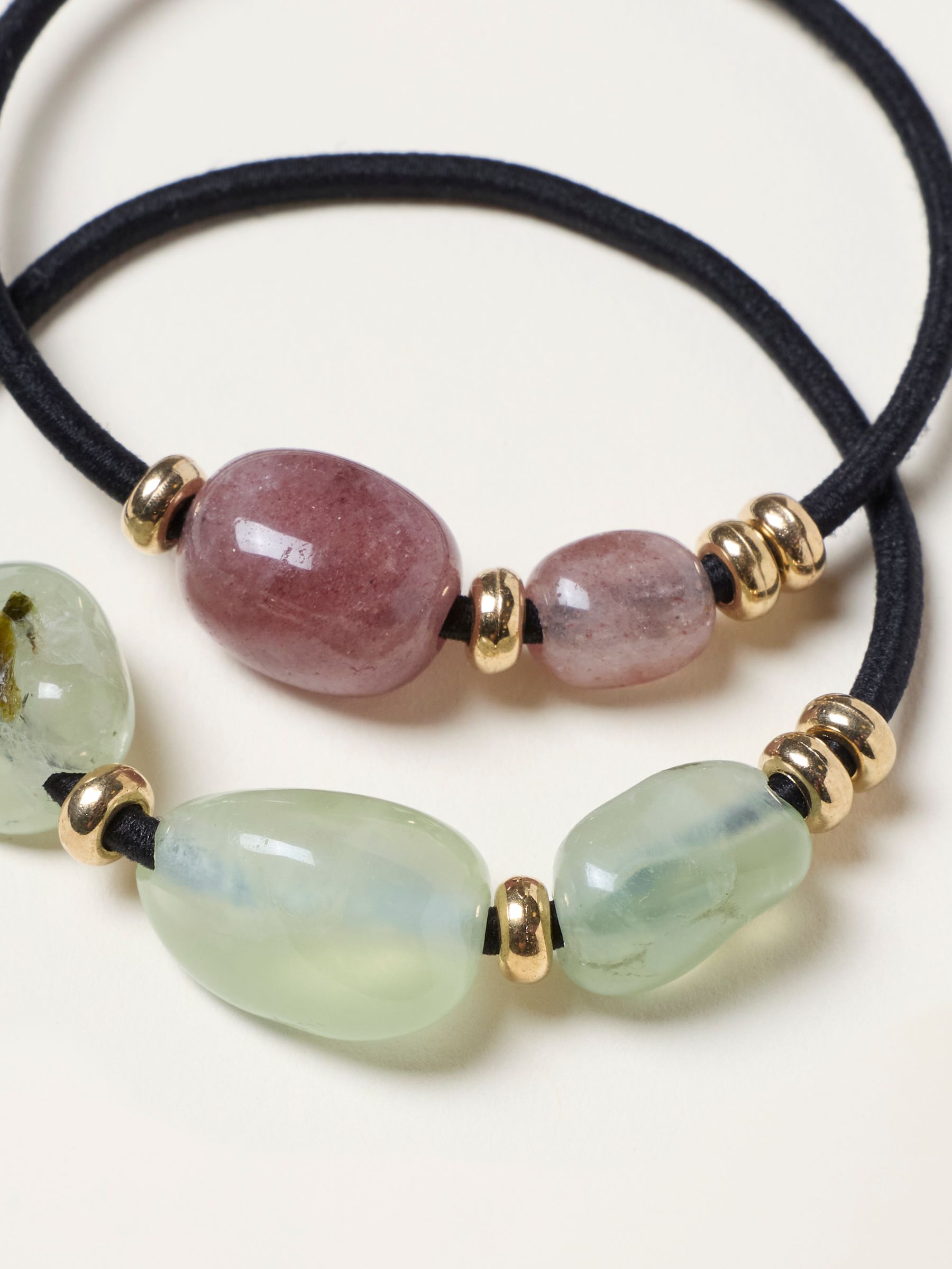 Multi 2 Pack Stone Hair Ties - Image 2 of 2