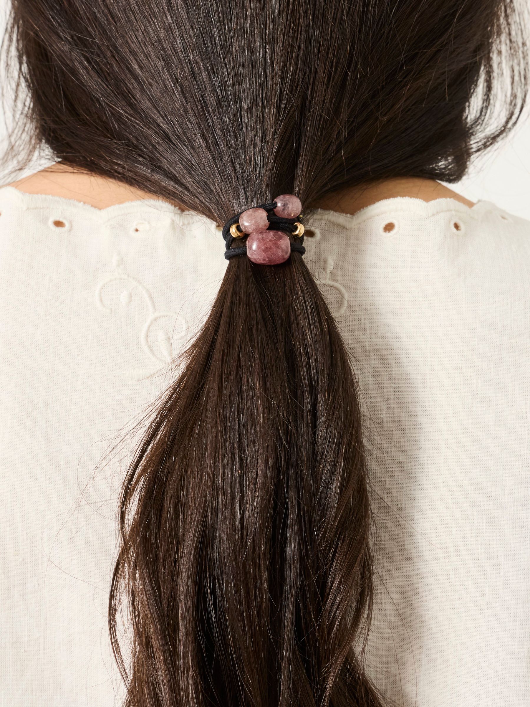 Multi 2 Pack Stone Hair Ties - Image 4 of 4