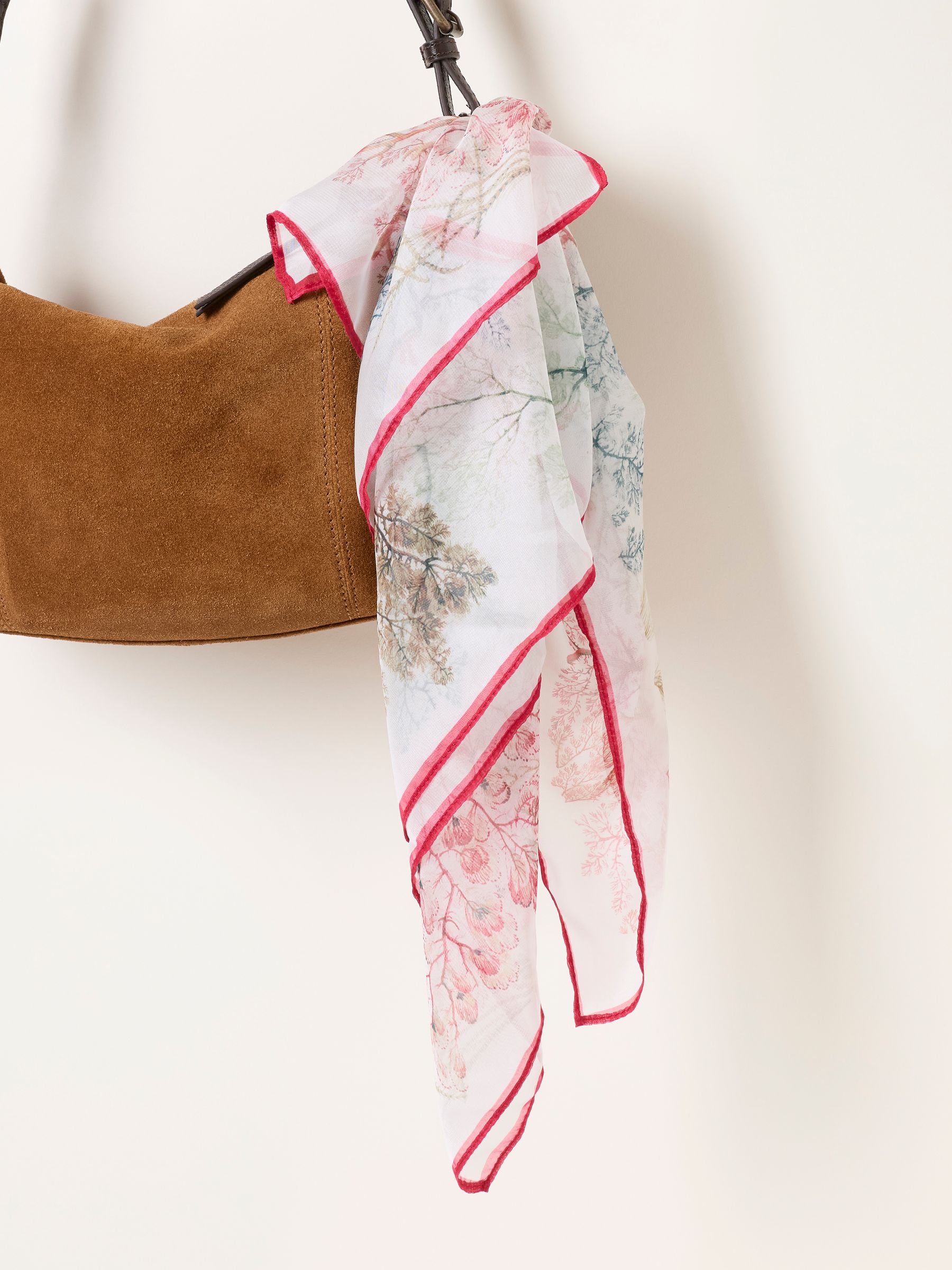 Ivory Kilburn Seaweed Printed Square Scarf - Image 3 of 3