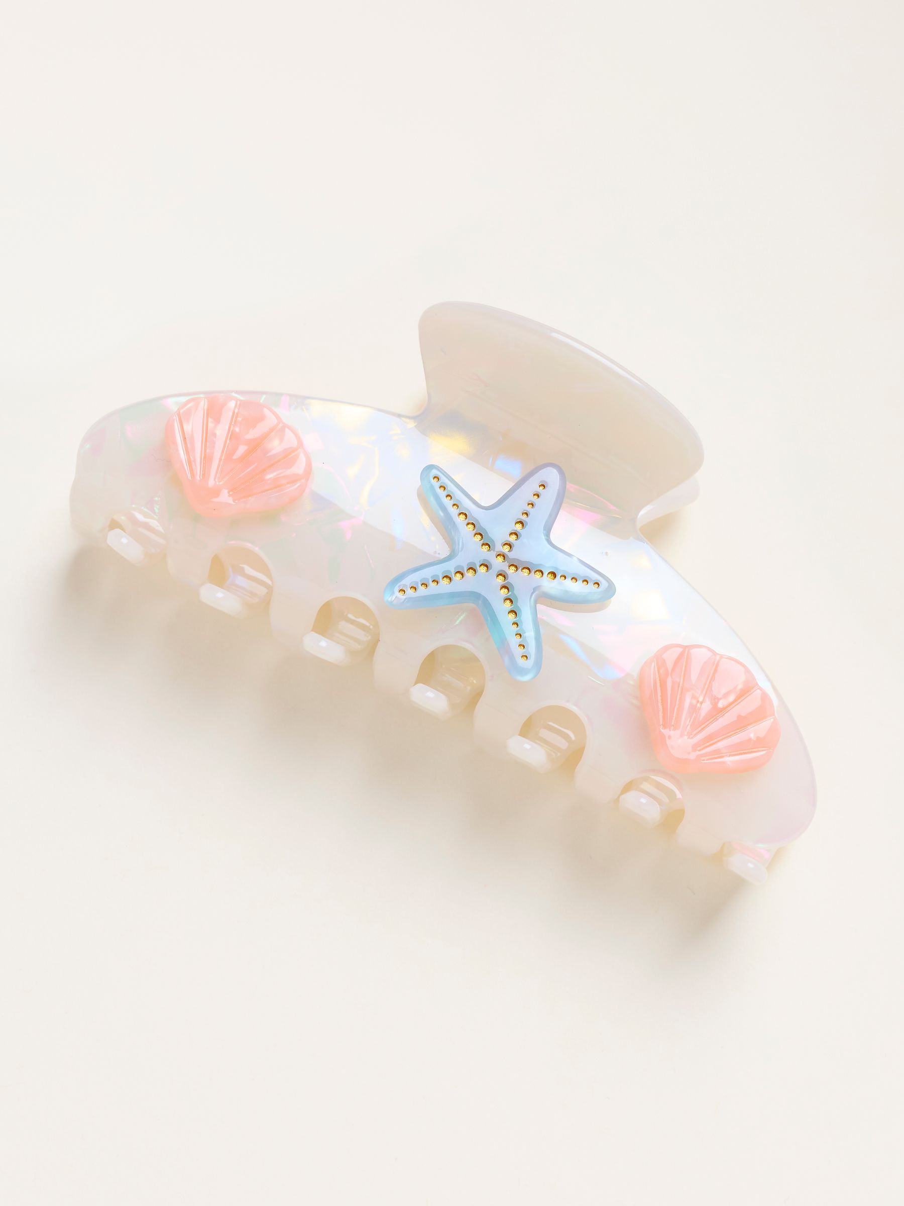 Ivory Starfish Shell Claw Clip - Image 1 of 2
