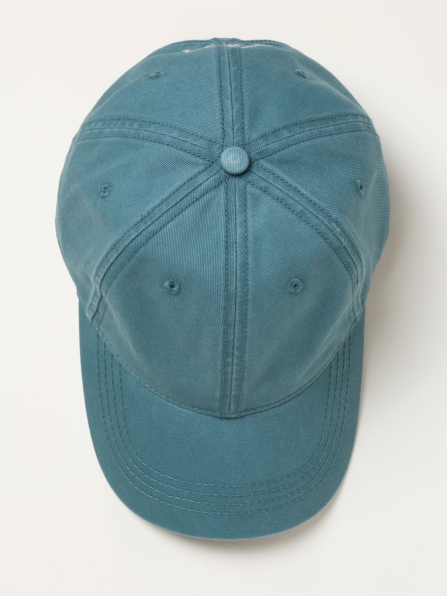 Teal Blue Wave Embroidered Cap - Image 3 of 3