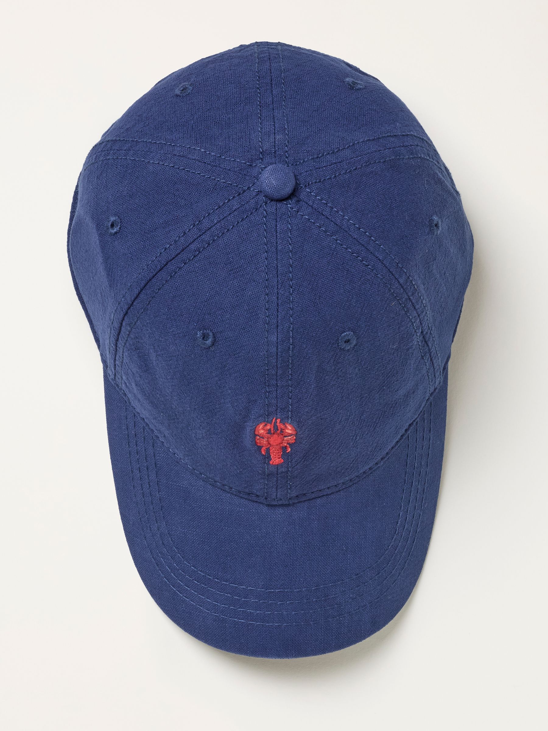 Navy Lobster Embroidered Cap | FatFace display picture 1