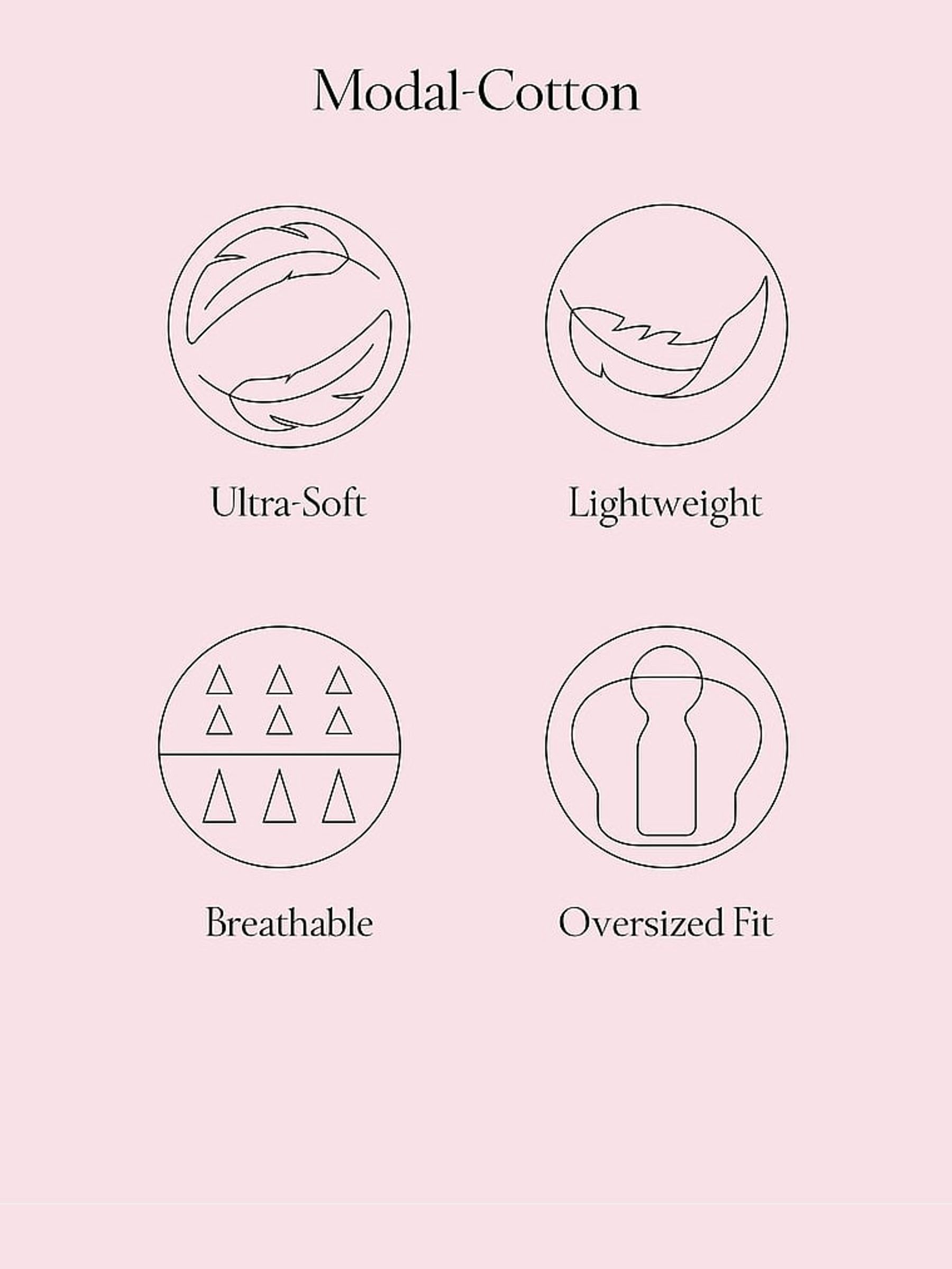 Ink Blue Stripe Cotton Modal Long Pyjama Set - Image 3 of 3