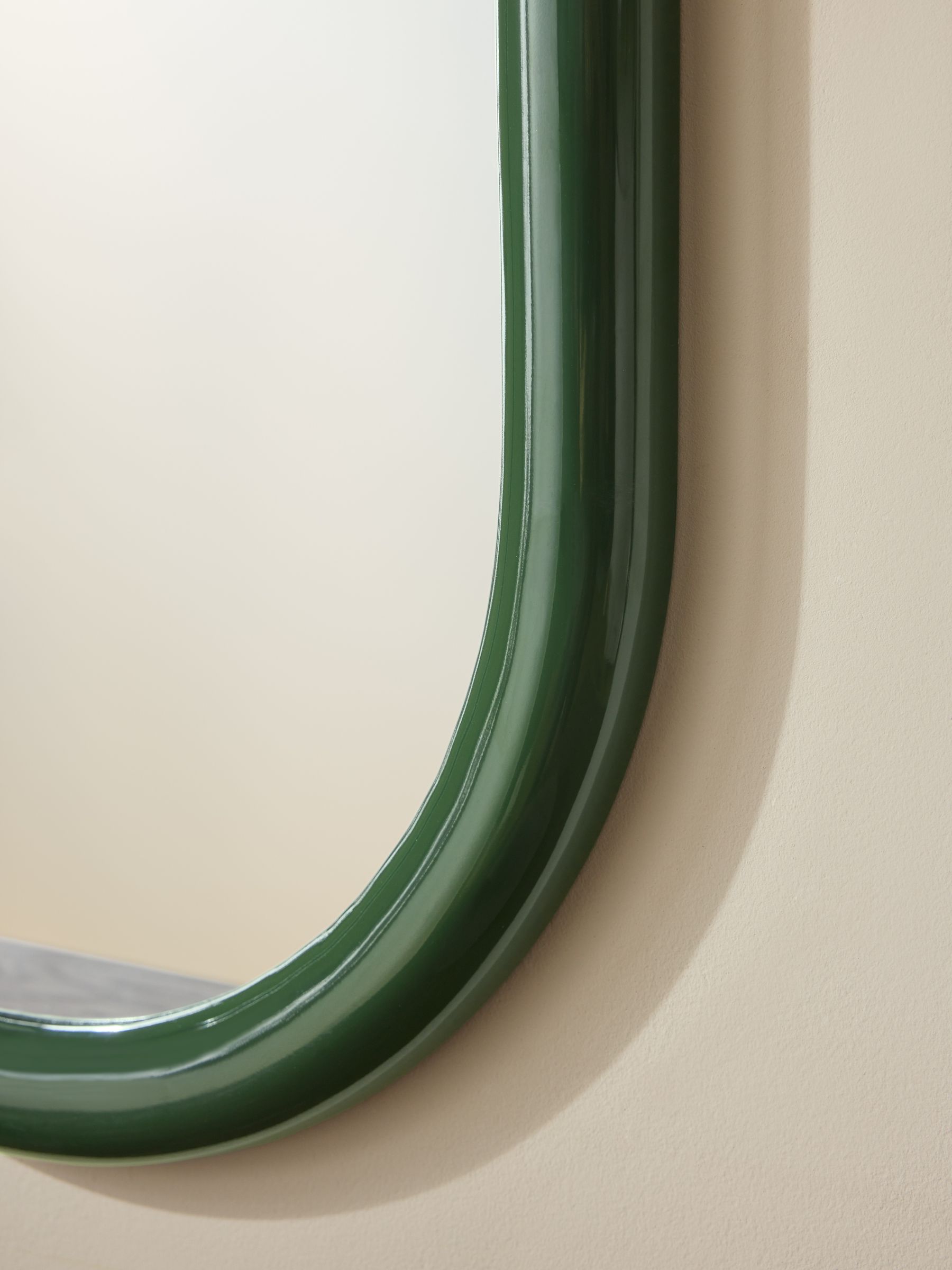 Reya Oval Mirror in Green - Image 3 of 6