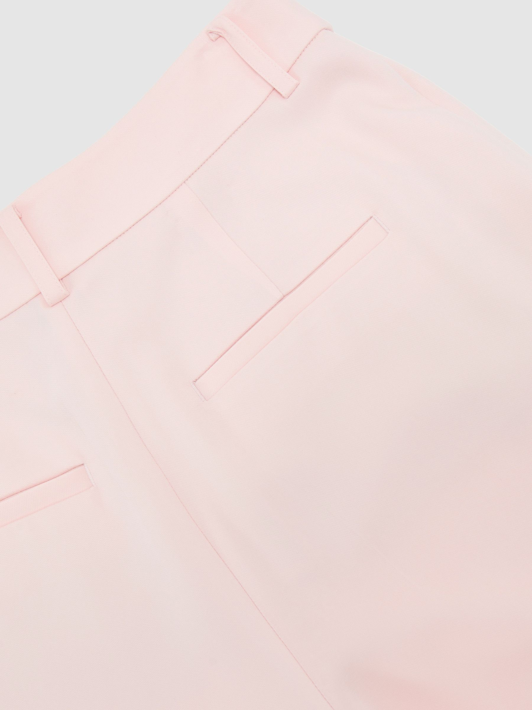 Petite Wide-Leg Tailored Trousers in Pale Pink - Image 7 of 8