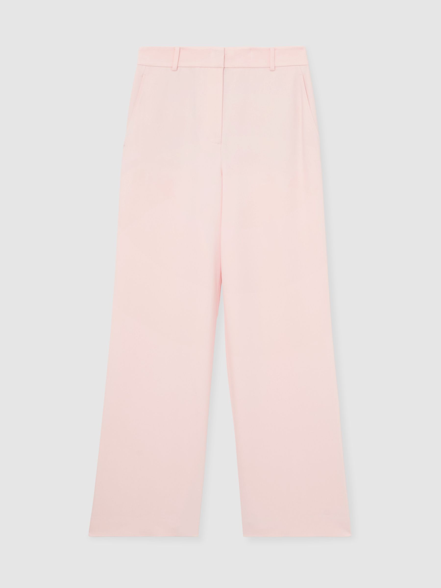 Wide-Leg Tailored Trousers in Pale Pink - image 1