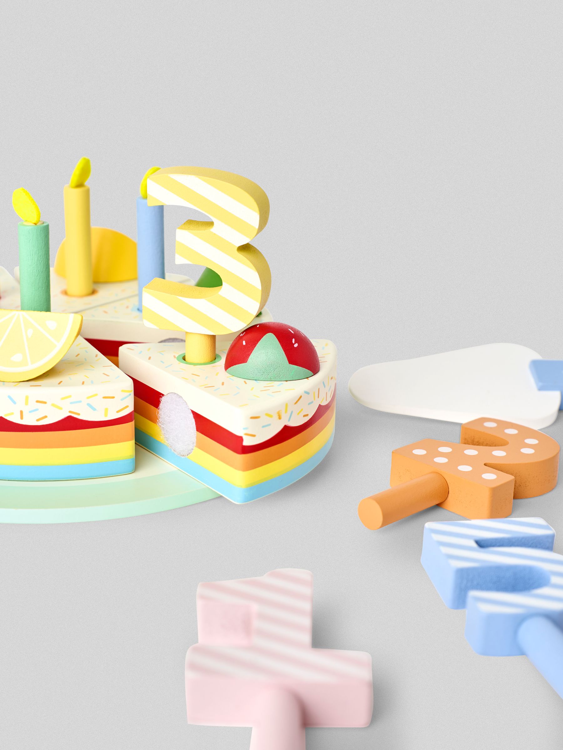 Red Rainbow Birthday Cake - Image 5 of 6