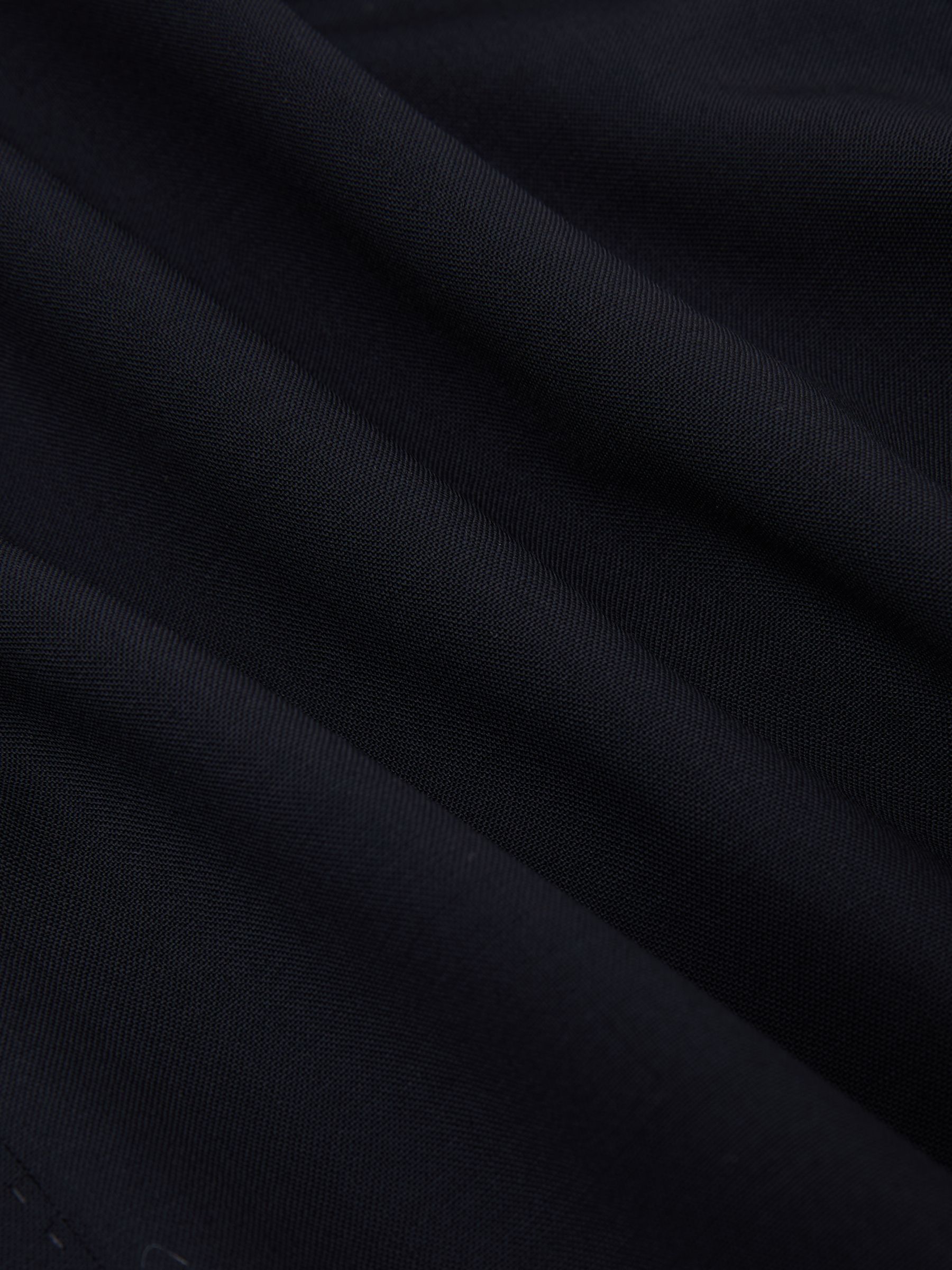 Tailored Fit Wool Single-Breasted Travel Suit Blazer in Navy - image 4