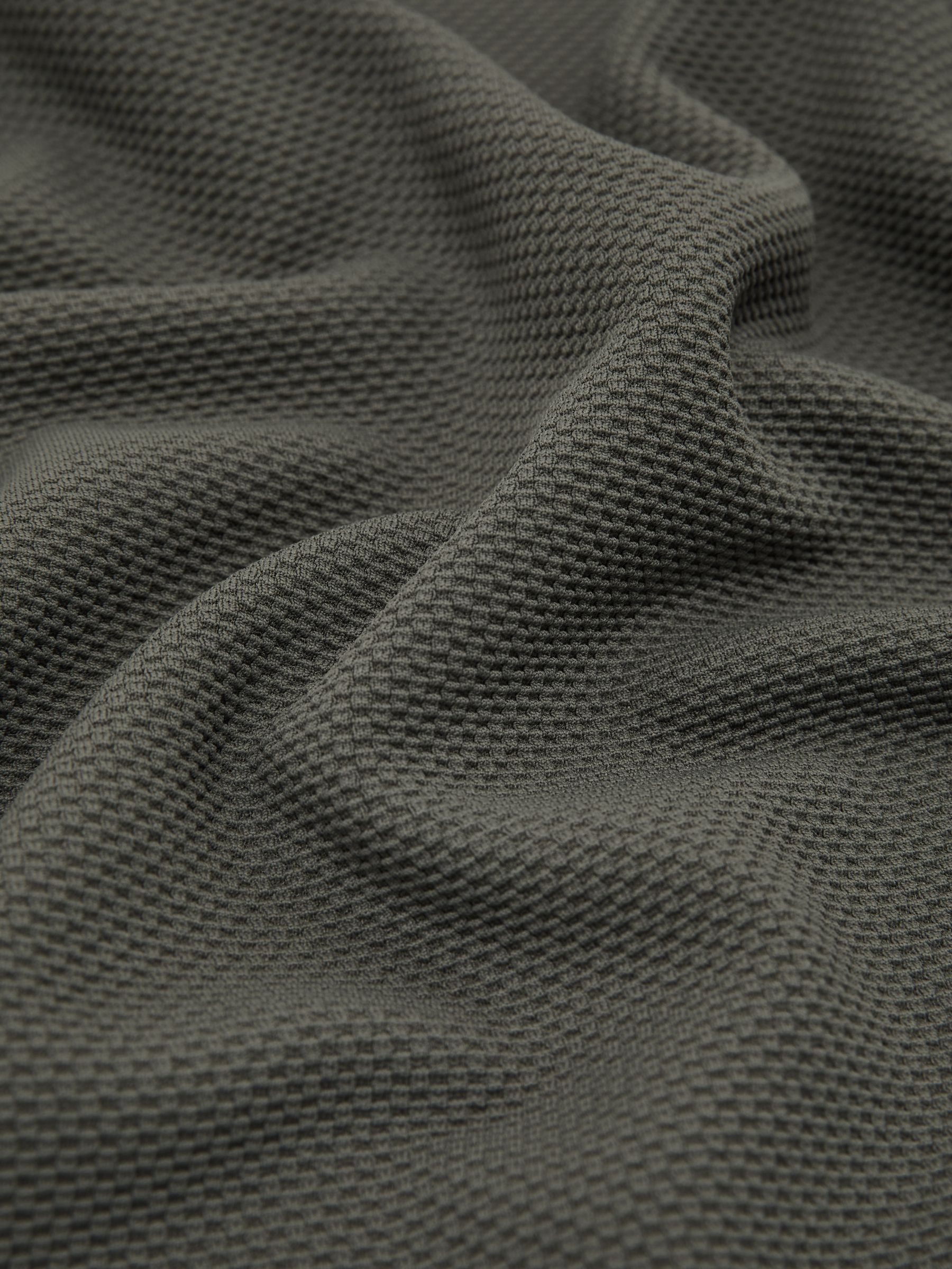 Textured Crew-Neck T-Shirt in Sage Green - Image 6 of 6