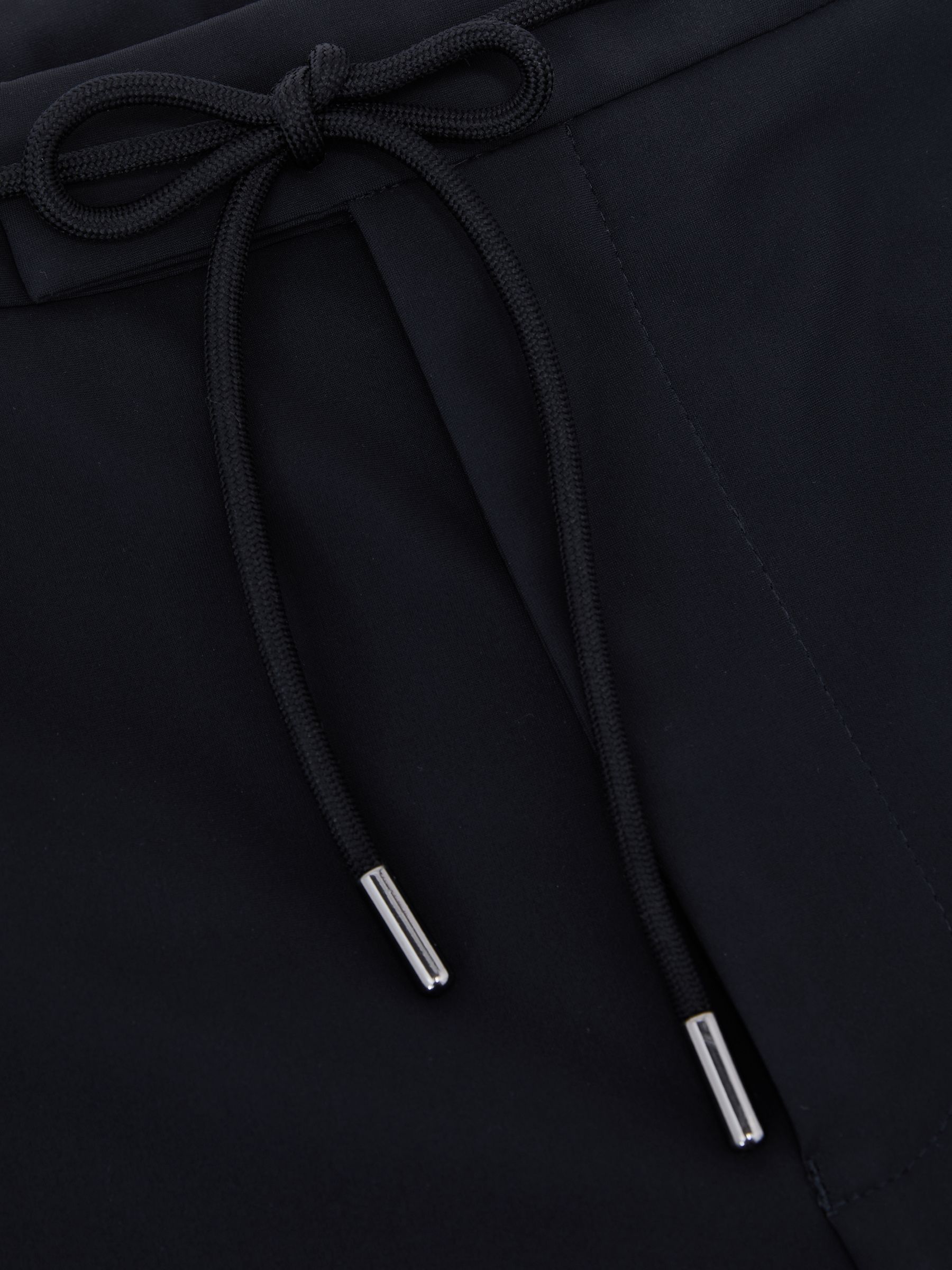 Pantalon en jersey bleu marine avec cordon de serrage et coupe ajustée - Image 7 de 7