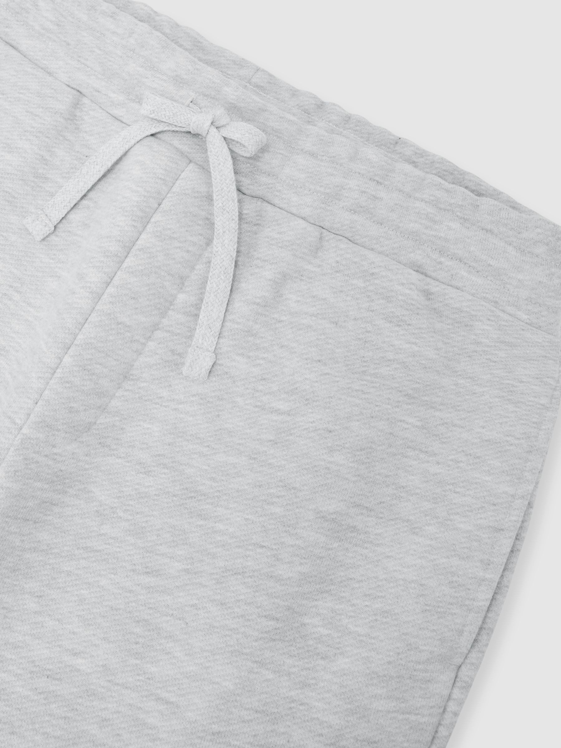 Cotton-Blend Heavyweight Joggers in Grey Melange - image 3