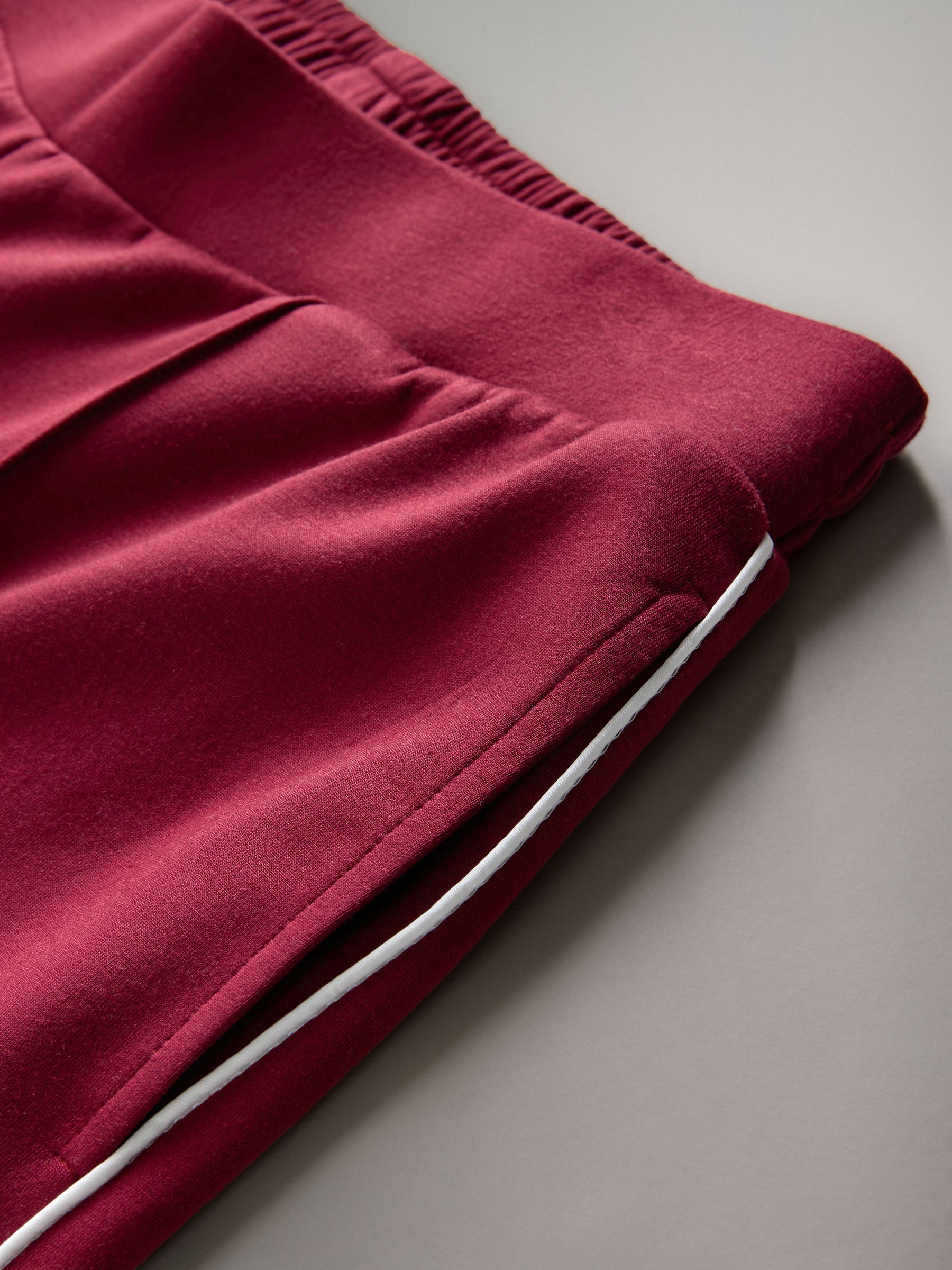 Black/ Dark Red Modal Straight Leg Joggers 2 Pack - Image 4 of 5