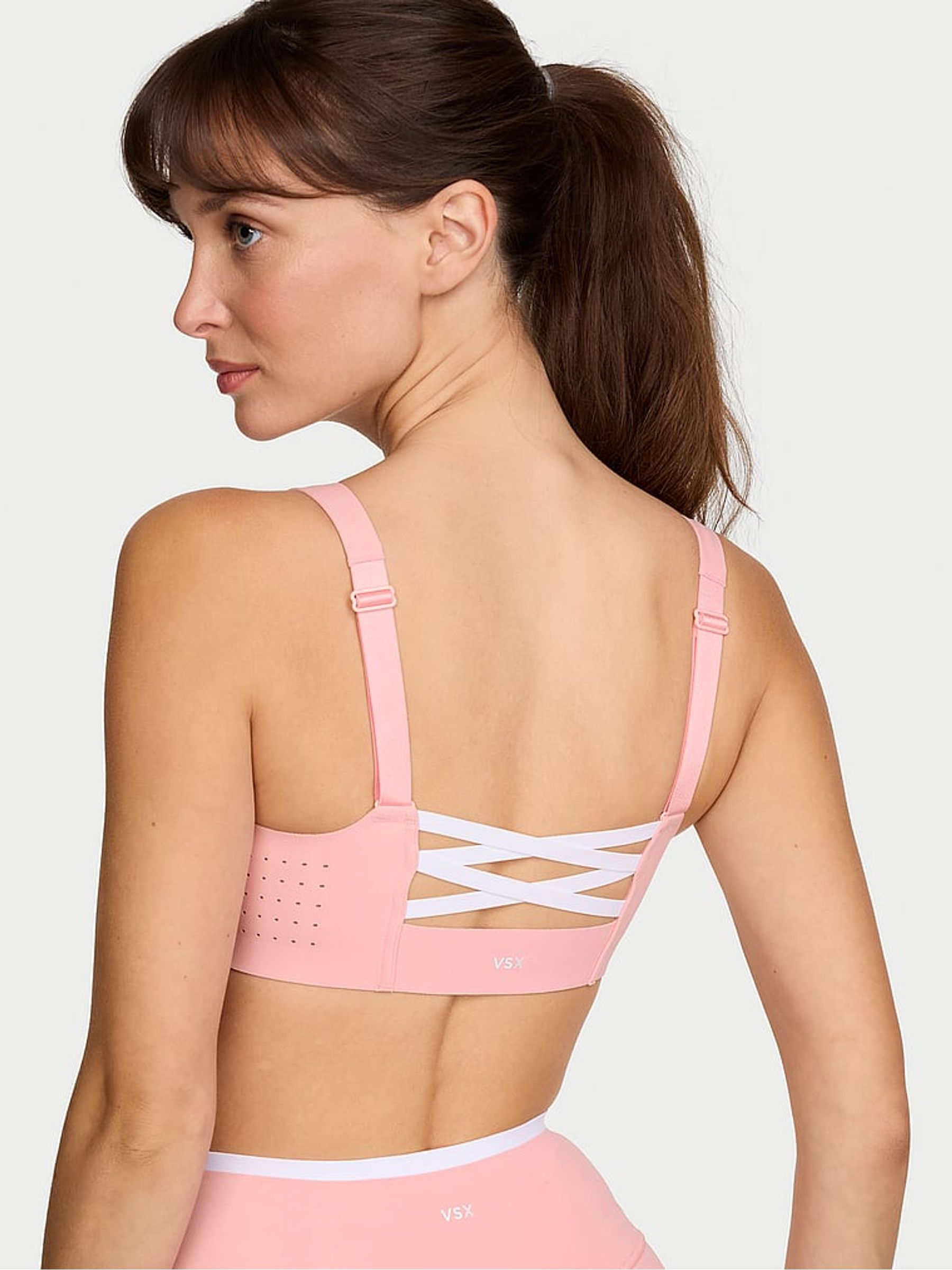 Dusk Pink Front Close Featherweight Max™ High Support Sports Bra - Image 2 of 2 Dusk Pink Front Close Featherweight Max™ High Support Sports Bra - Image 2 of 2