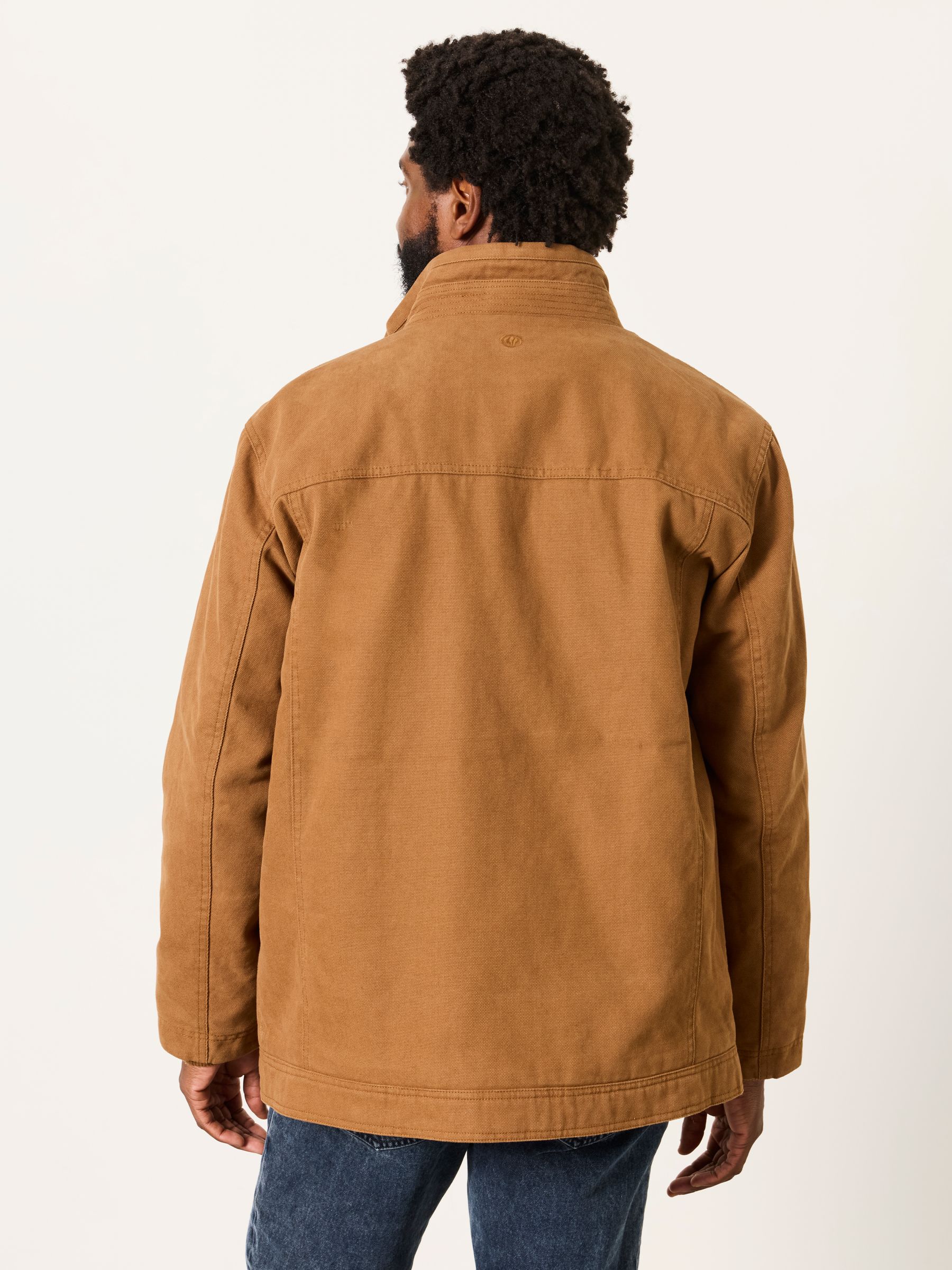 Canvas Jacket in Tan Brown - Image 2 of 6