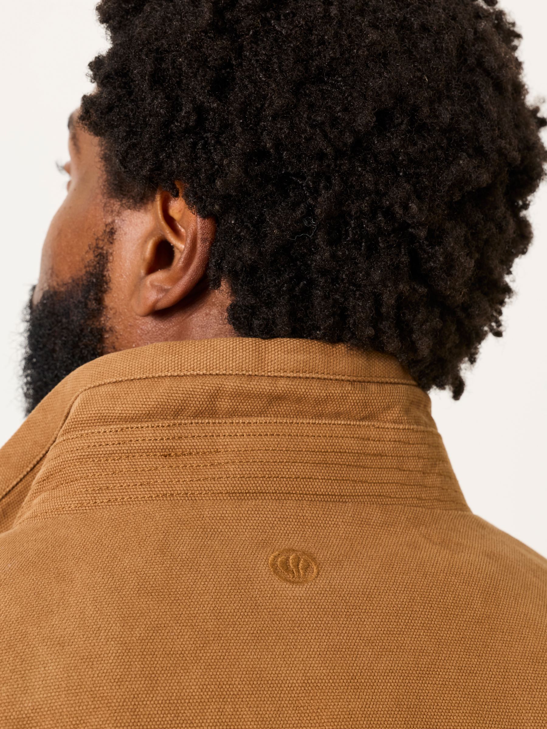 Canvas Jacket in Tan Brown - Image 5 of 6