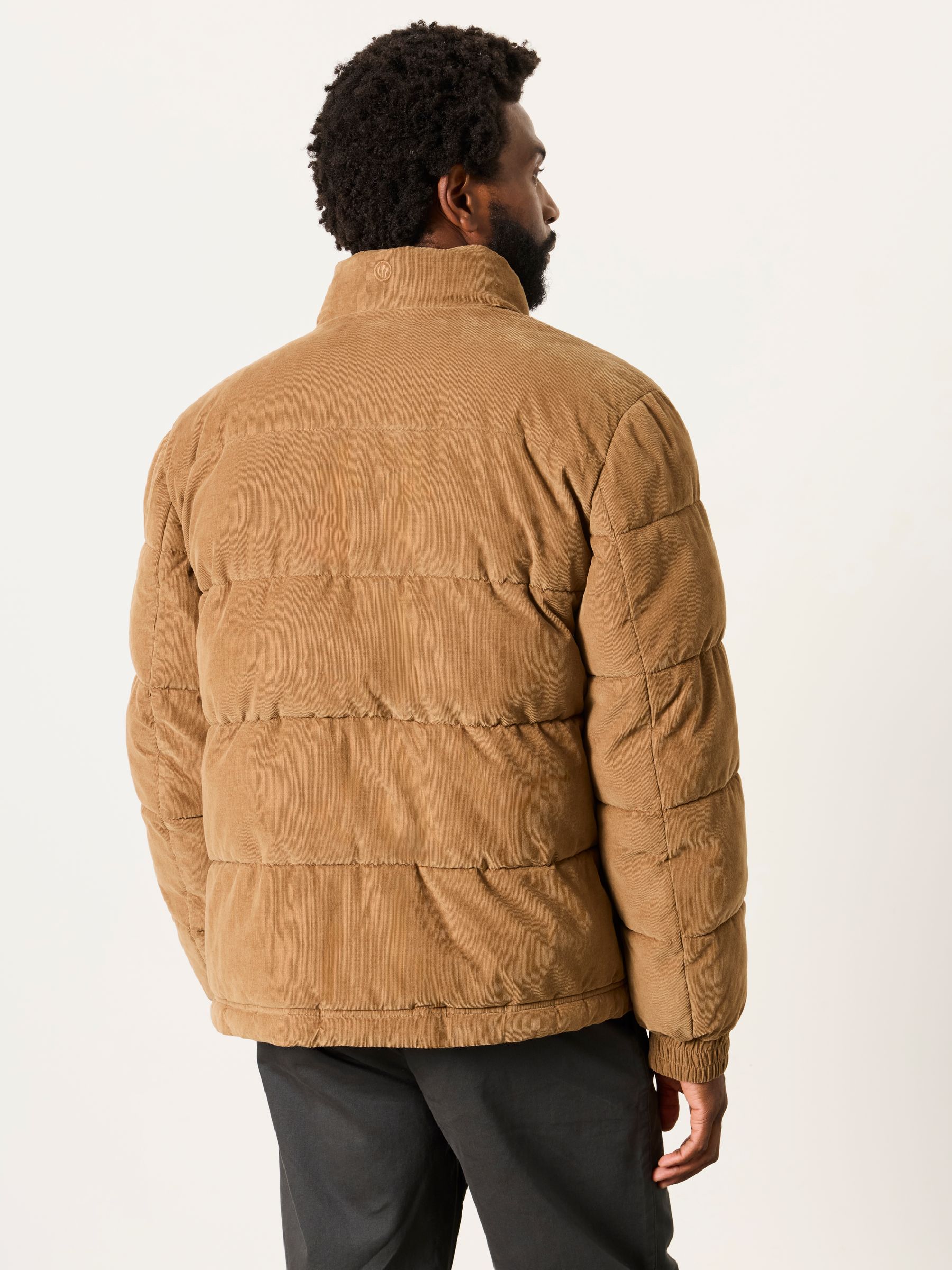 Cord Padded Jacket in Stone - Image 2 of 7