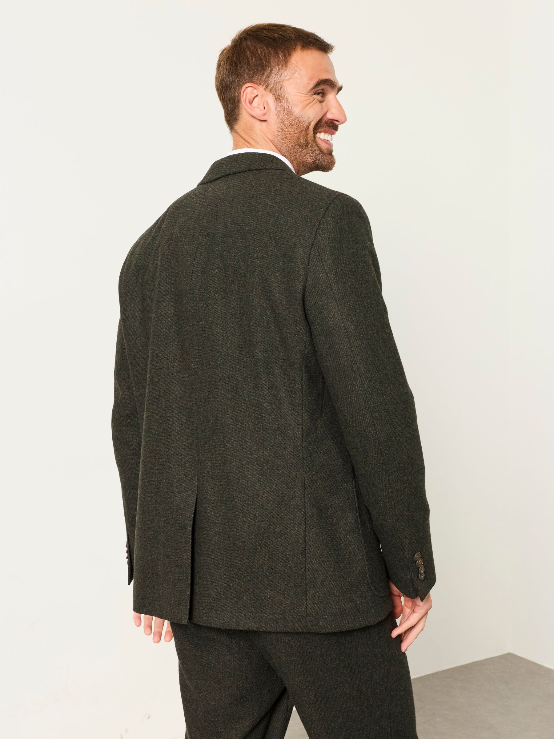 Witley Dark Green Wool Mix Blazer - Image 2 of 5
