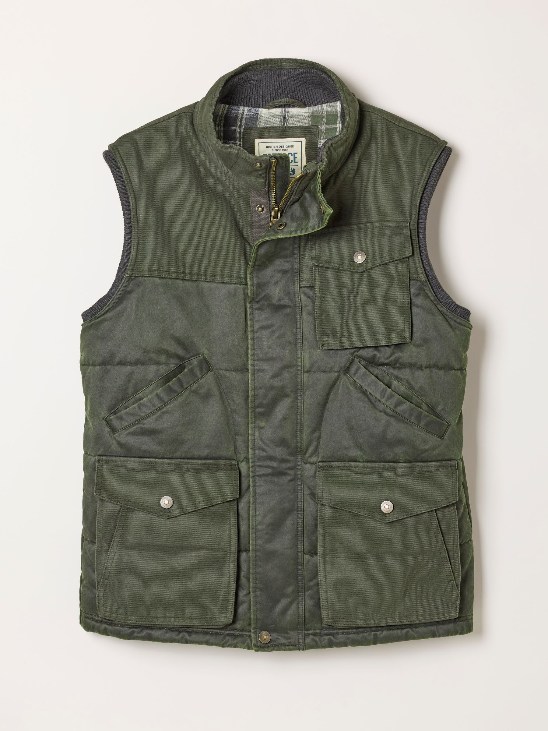 Khaki Green Broadsands Quilted Gilet - Image 6 of 6 Khaki Green Broadsands Quilted Gilet - Image 6 of 6
