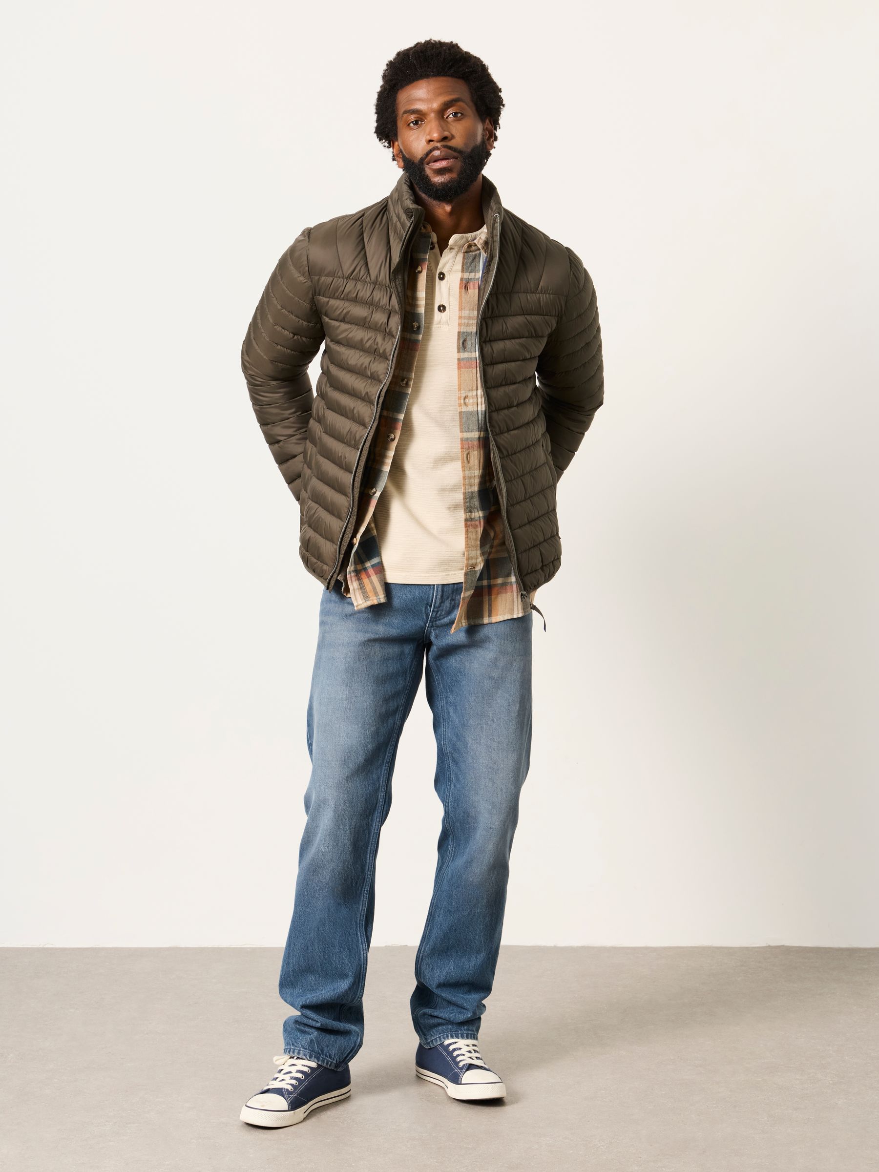 Dartmouth Khaki Green Lightweight Quilted Jacket - Image 4 of 6