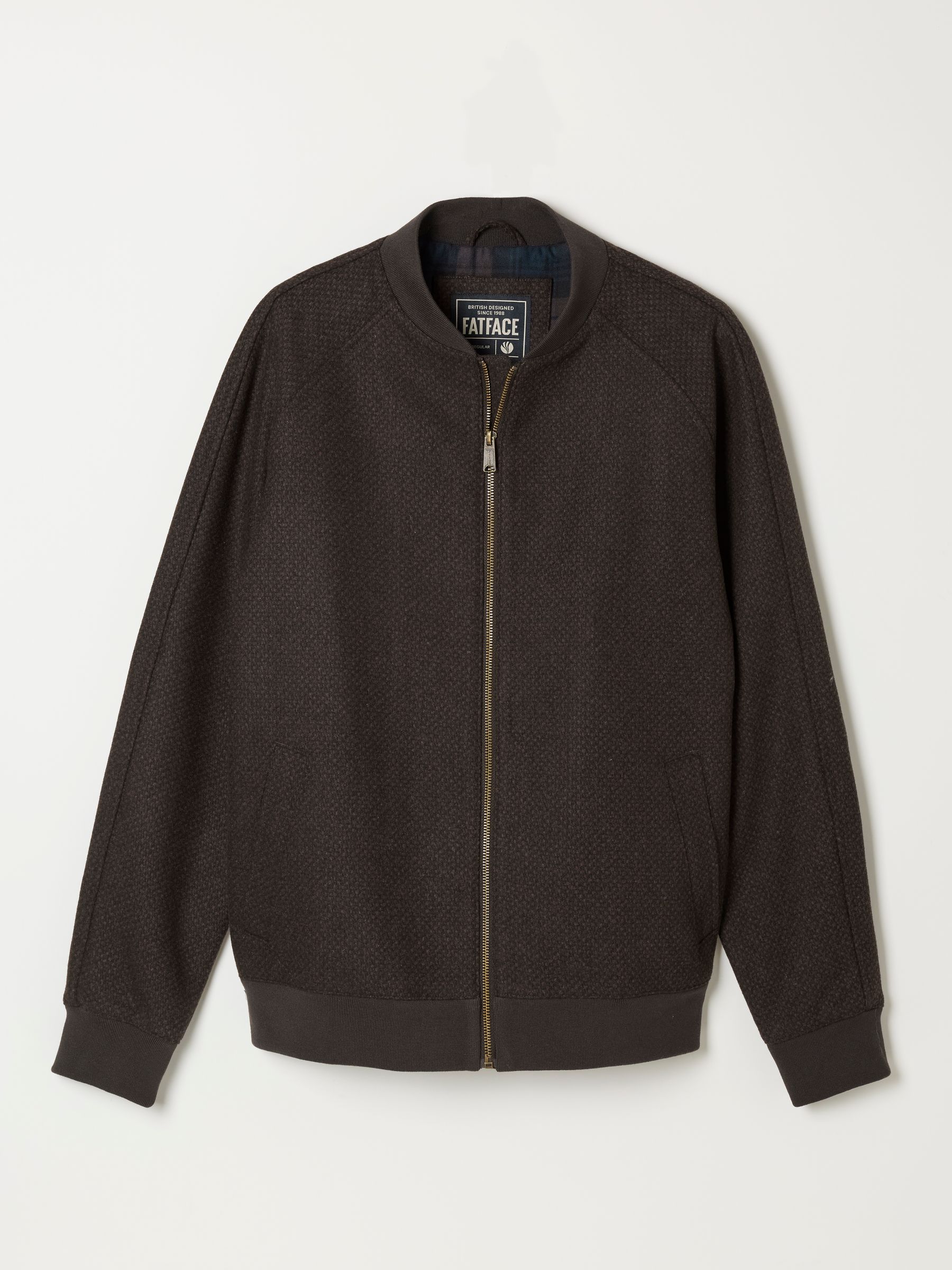 Brown Wool Mix Bomber Jacket - Image 6 of 6